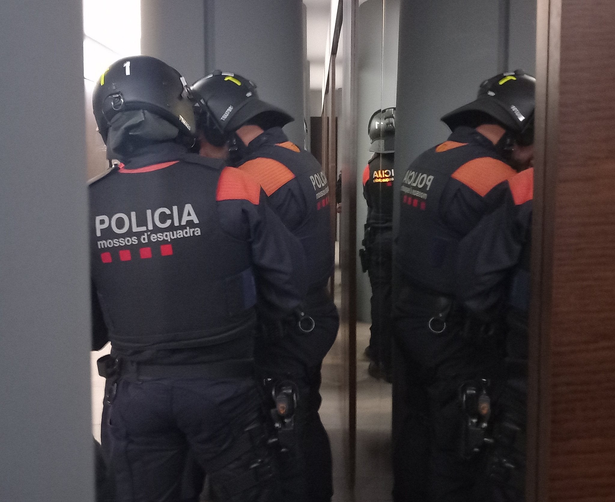 Una imatge de l'operatiu compartida pels Mossos d'Esquadra / Mossos d'Esquadra