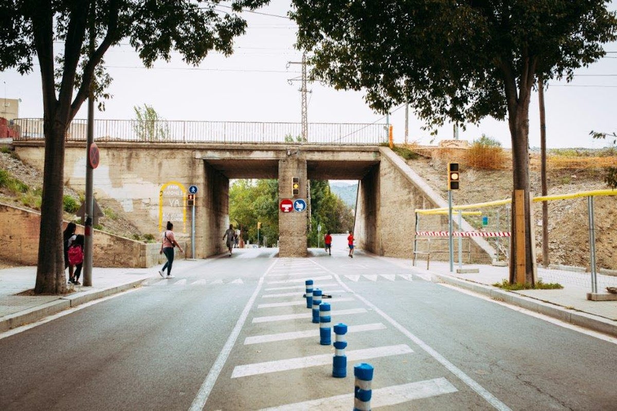 El Pont dels Dos Ulls del barri de Vallbona en una imatge d'arxiu / Ajuntament