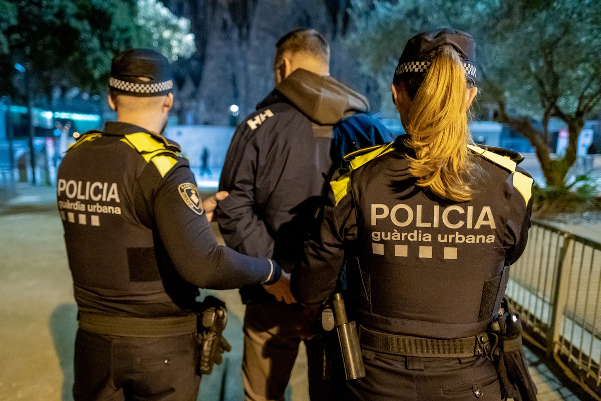 Imatge d'arxiu d'una detenció de la Guàrdia Urbana / Guàrdia Urbana 