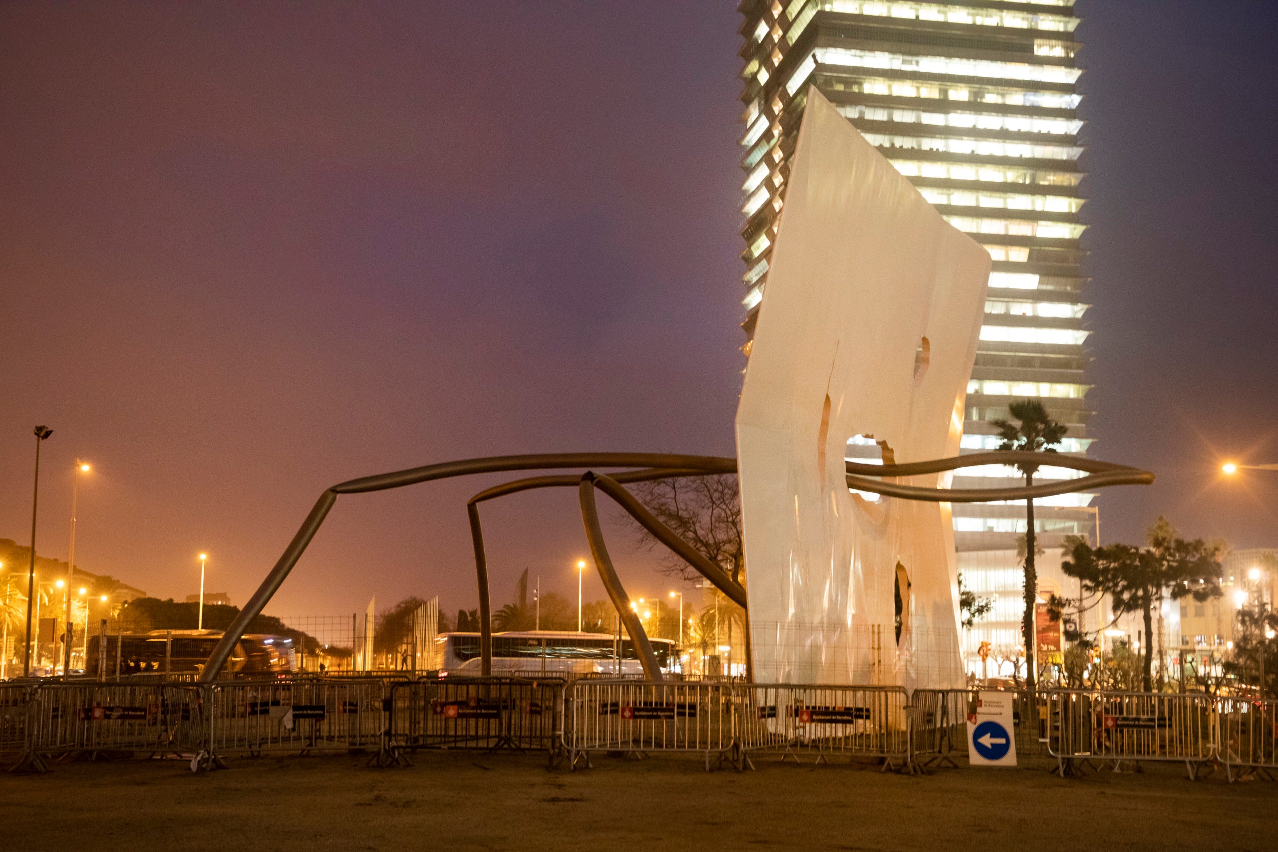 Efectes del Temporal Gloria al litoral de Barcelona.