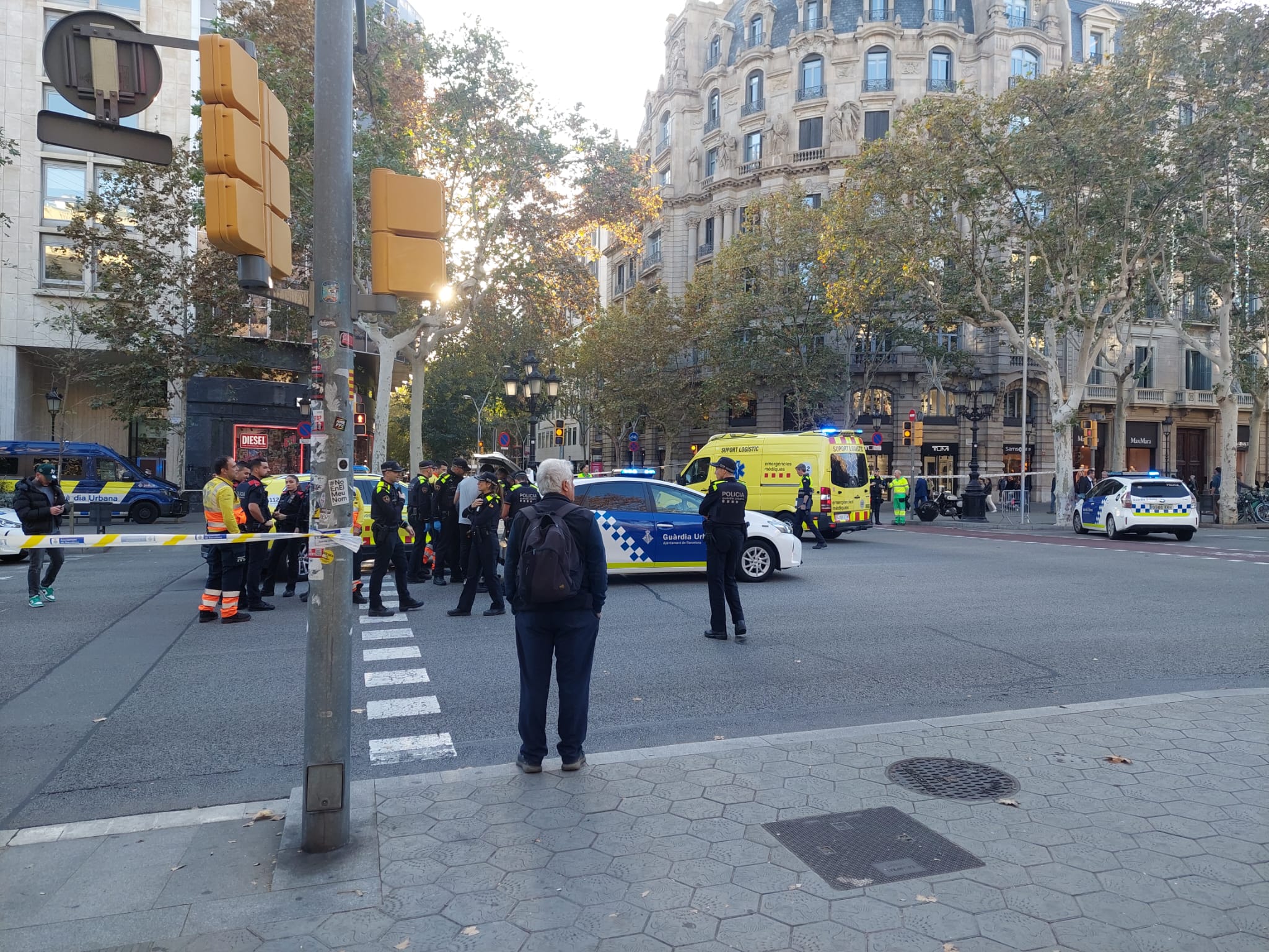 La GUB ha tallat el passeig de Gràcia | Jose Díaz