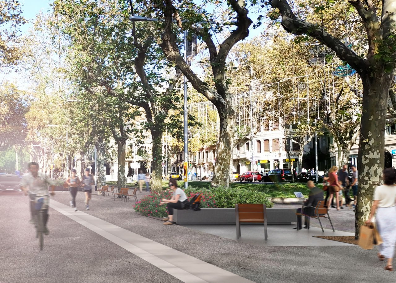 Imatge dels Jardinets de Gràcia amb la remodelació | Ajuntament 