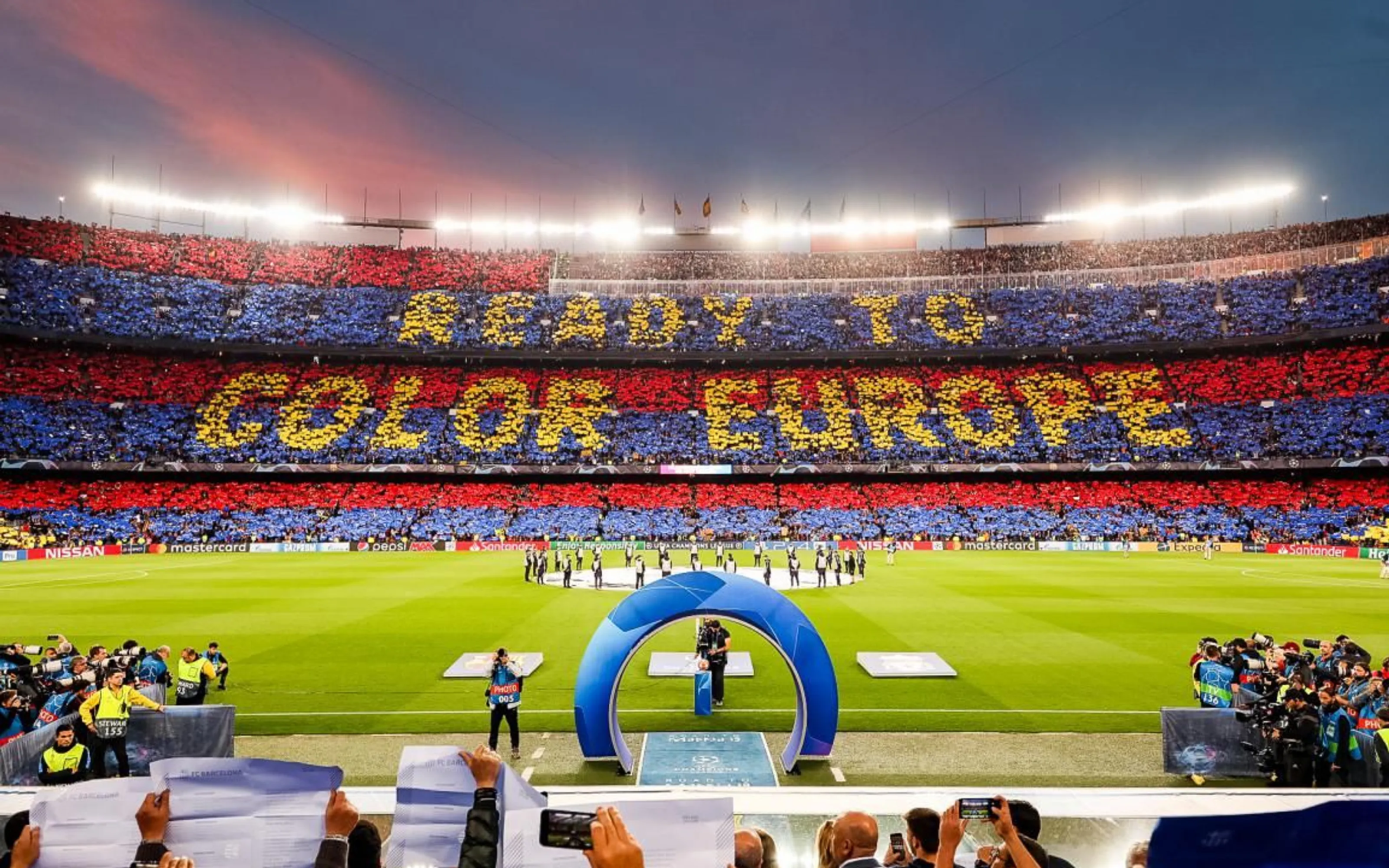 L'Spotify Camp Nou, estadi del Barça, en un partit de Champions | Futbol Club Barcelona