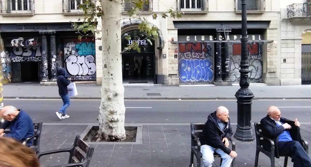El Club Capitol tancat, el desembre del 2023 / TOT Barcelona