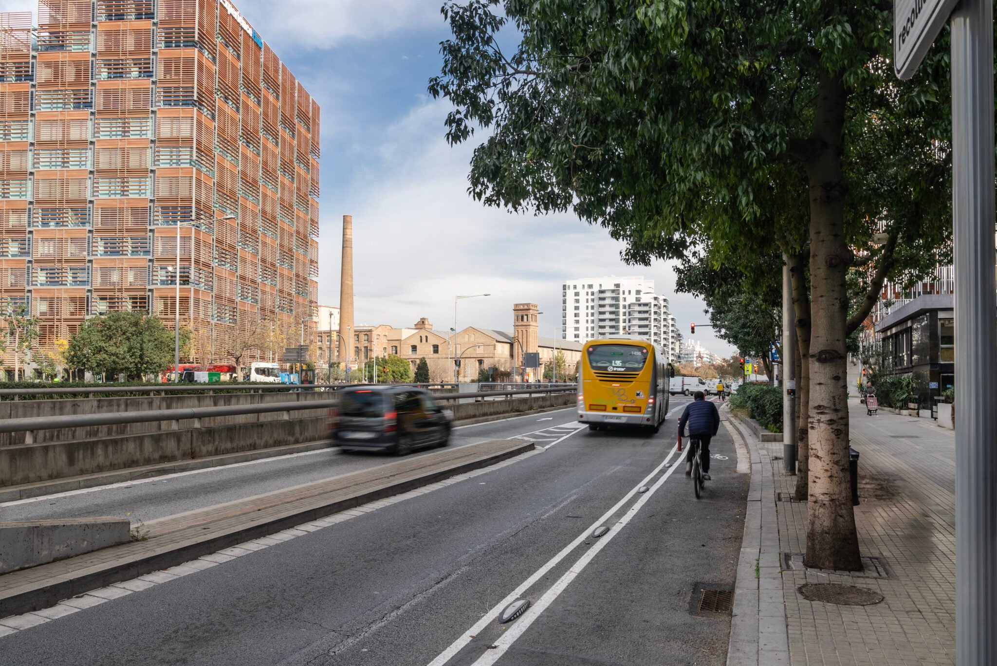 El nou carril bici de la Gran Via | Ajuntament