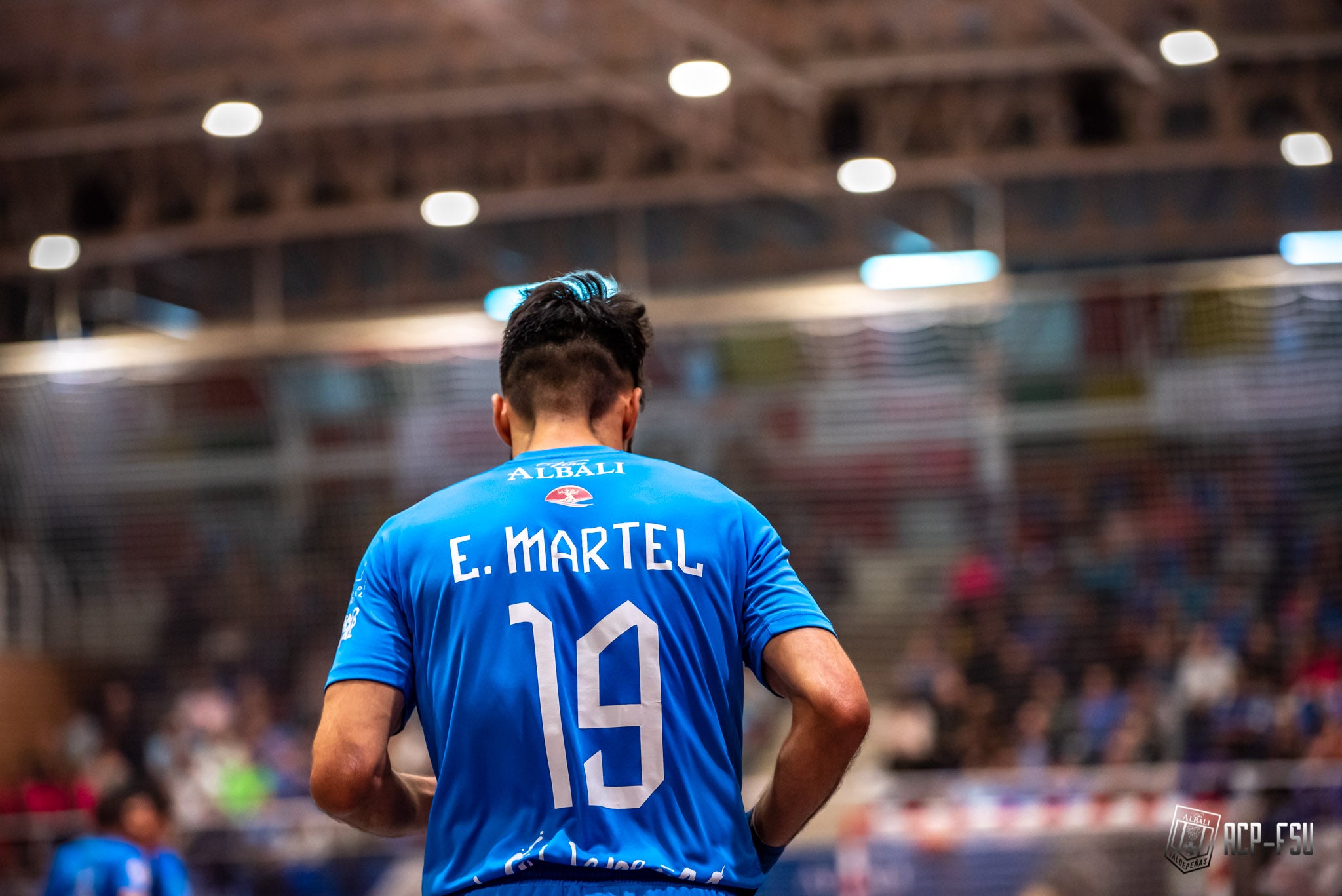 Eric Martel con la camiseta de Valdepeñas | Viña Albali Valdepeñas