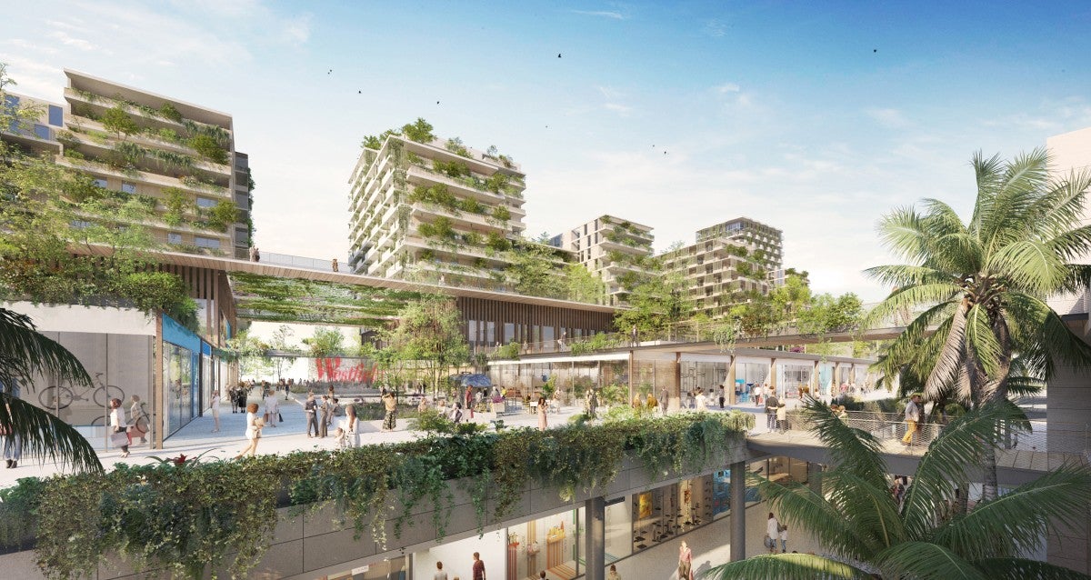 Imatge del nou projecte de 600 habitatges d'URW a la Maquinista / URW
