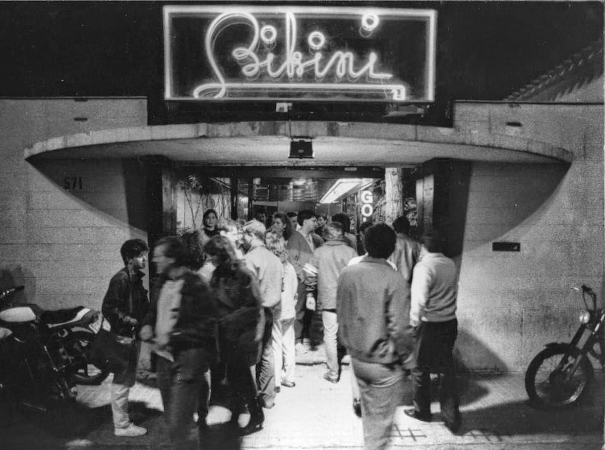 Fotografia antiga de la mítica sala Bikini / Bikini CLUB Barcelona