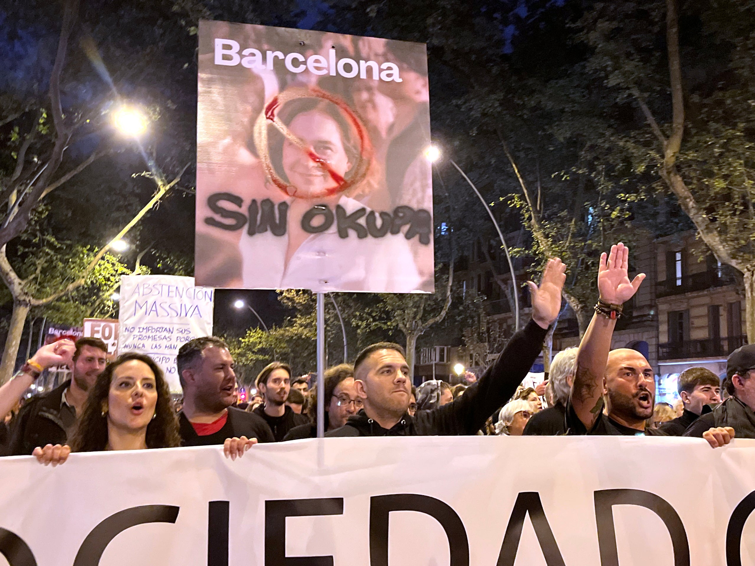 Manifestació organitzada per Desokupa el passat 25 de maig a Barcelona/Pol Solà
