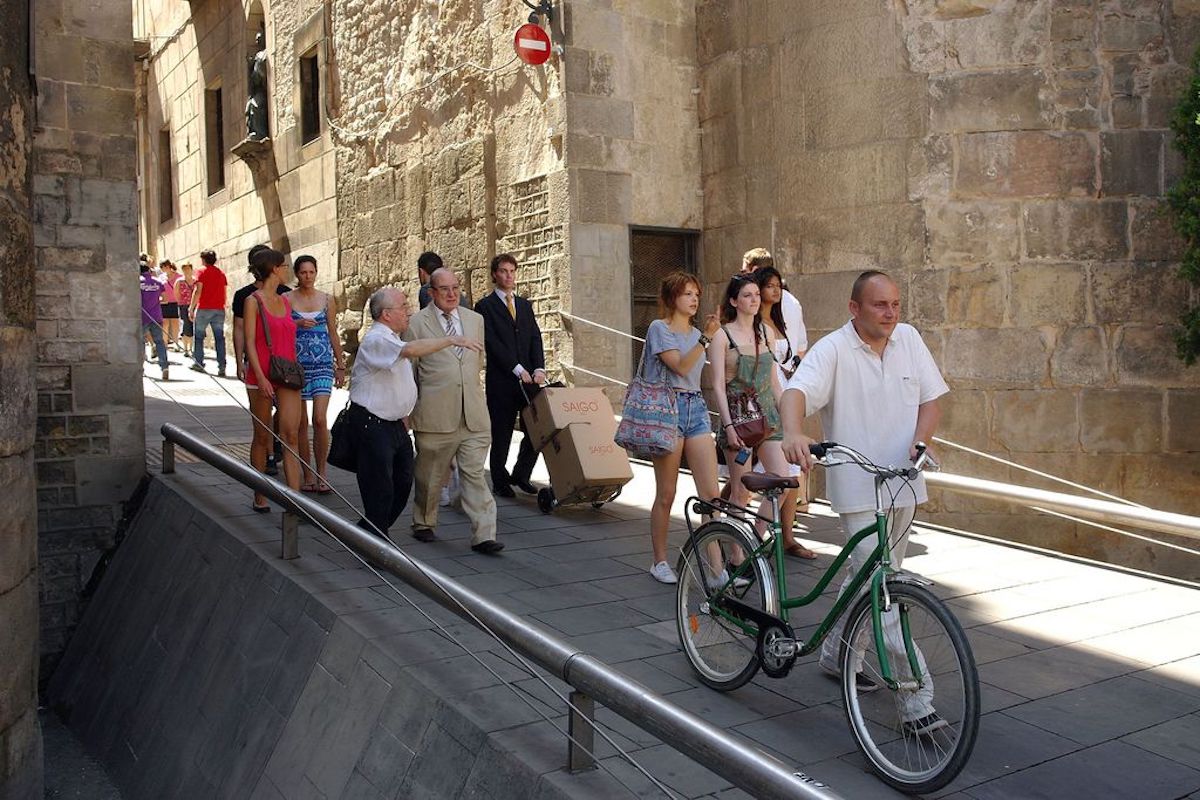 El carrer del Bisbe és un dels afectats per la nova normativa / Ajuntament de Barcelona