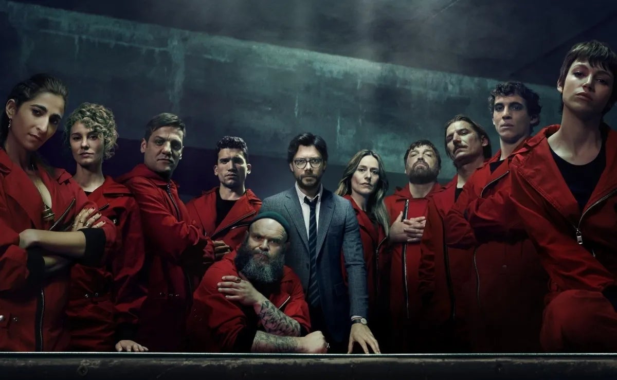 Imatge de tots els protagonistes de 'La Casa de Papel' / Netflix

