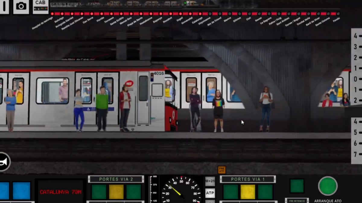 El simulador del metro de Barcelona | @FGCSIM