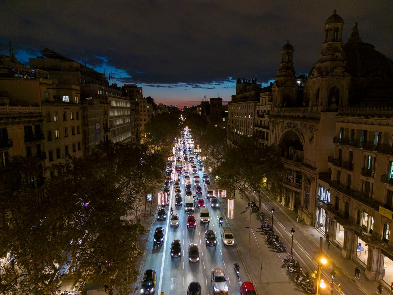Vehicles al centre de Barcelona aquest passat Nadal | Ajuntament 