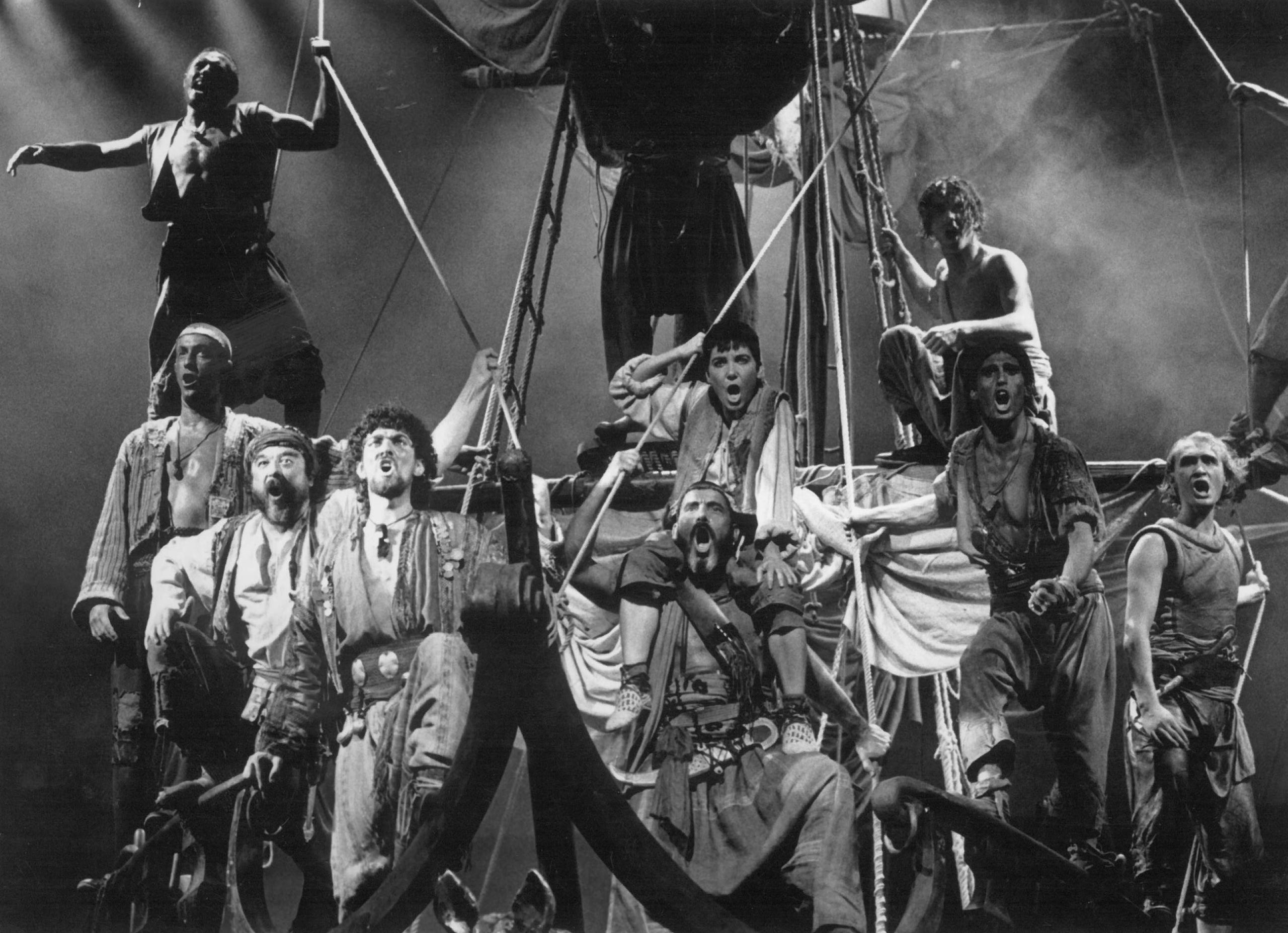 Una de les primeres funcions del musical Mar i Cel al teatre Victòria l'any 1988 / Dagoll Dagom
