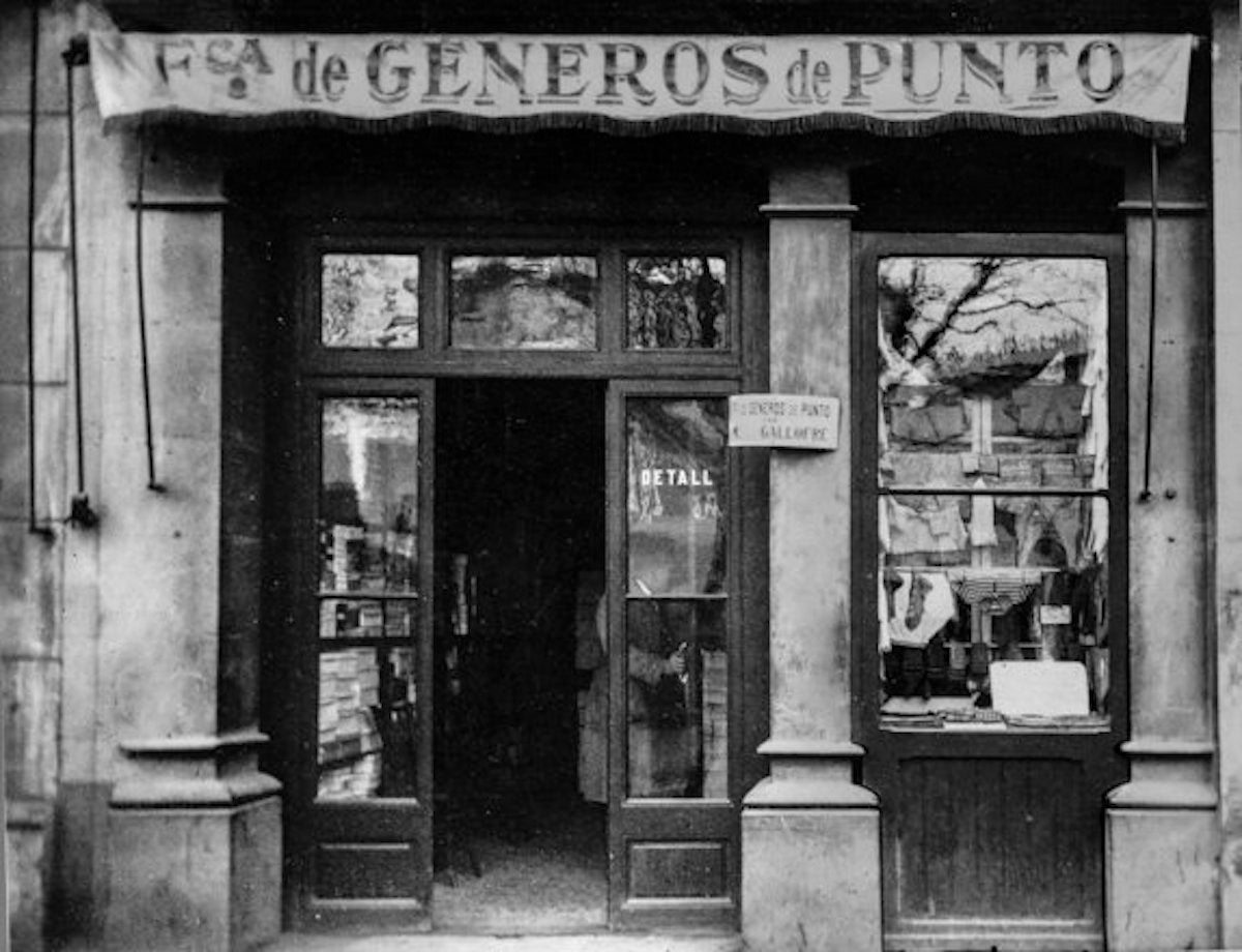 Fotografia antiga de la merceria Casa Gallofré de Sant Antoni / Ajuntament de Barcelona