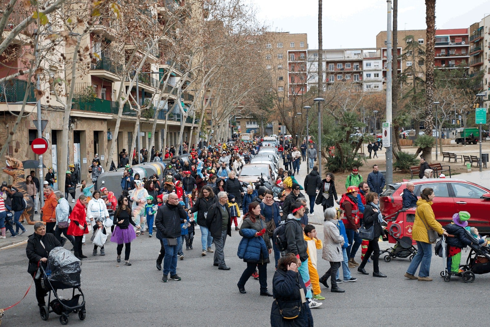L'acte d'inauguració de les dues places va coincidir amb la celebració del Carnestoltes / Ajuntament de Barcelona