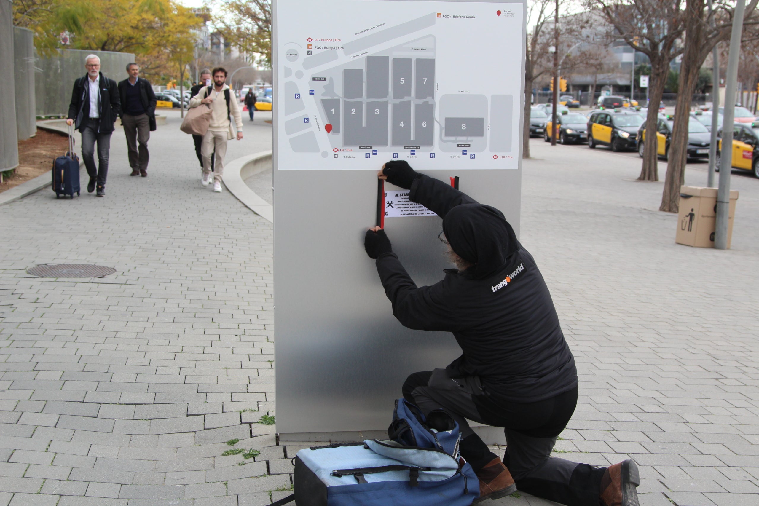 Petit homenatge en record al jove de 21 anys que va morir durant el muntatge del Mobile World Congress del 2023 / A.R.