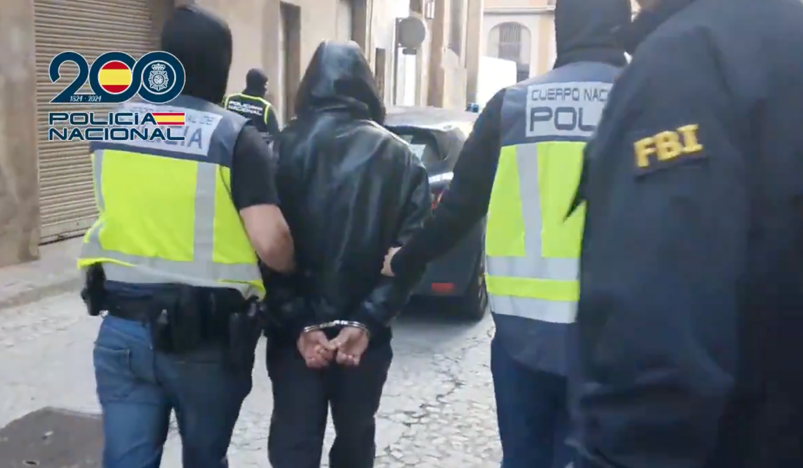 Captura d'imatge del vídeo de la detenció publicat per la Policia Nacional / Policia Nacional