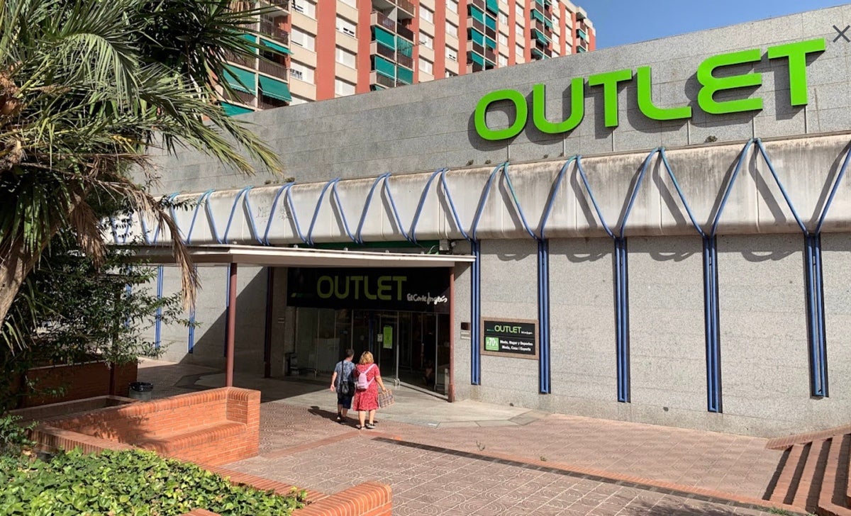 L'outlet de El Corte Inglés a l'avinguda Meridiana