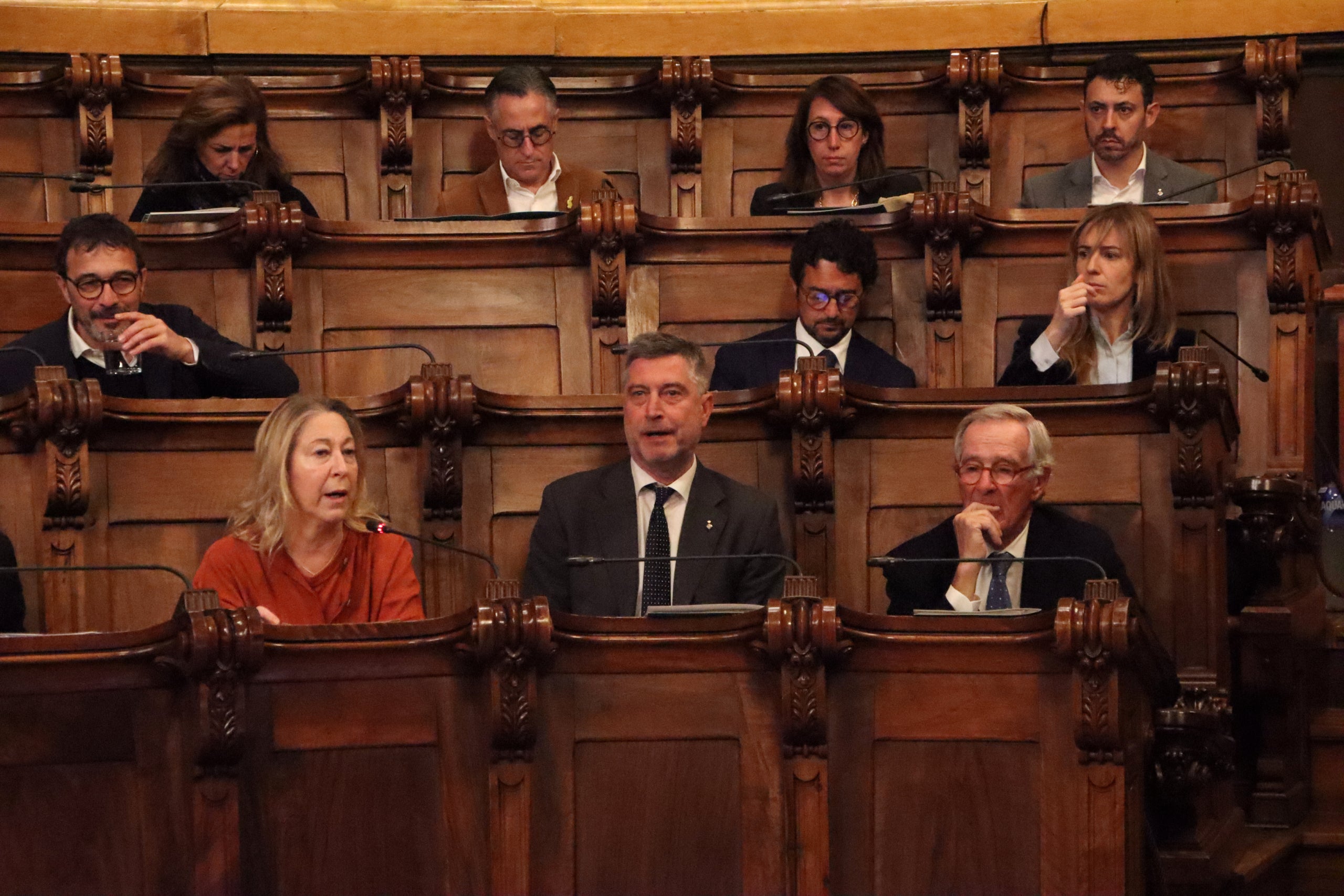 El grup de Trias per Barcelona, a l'inici del plenari | Blanca Blay (ACN)