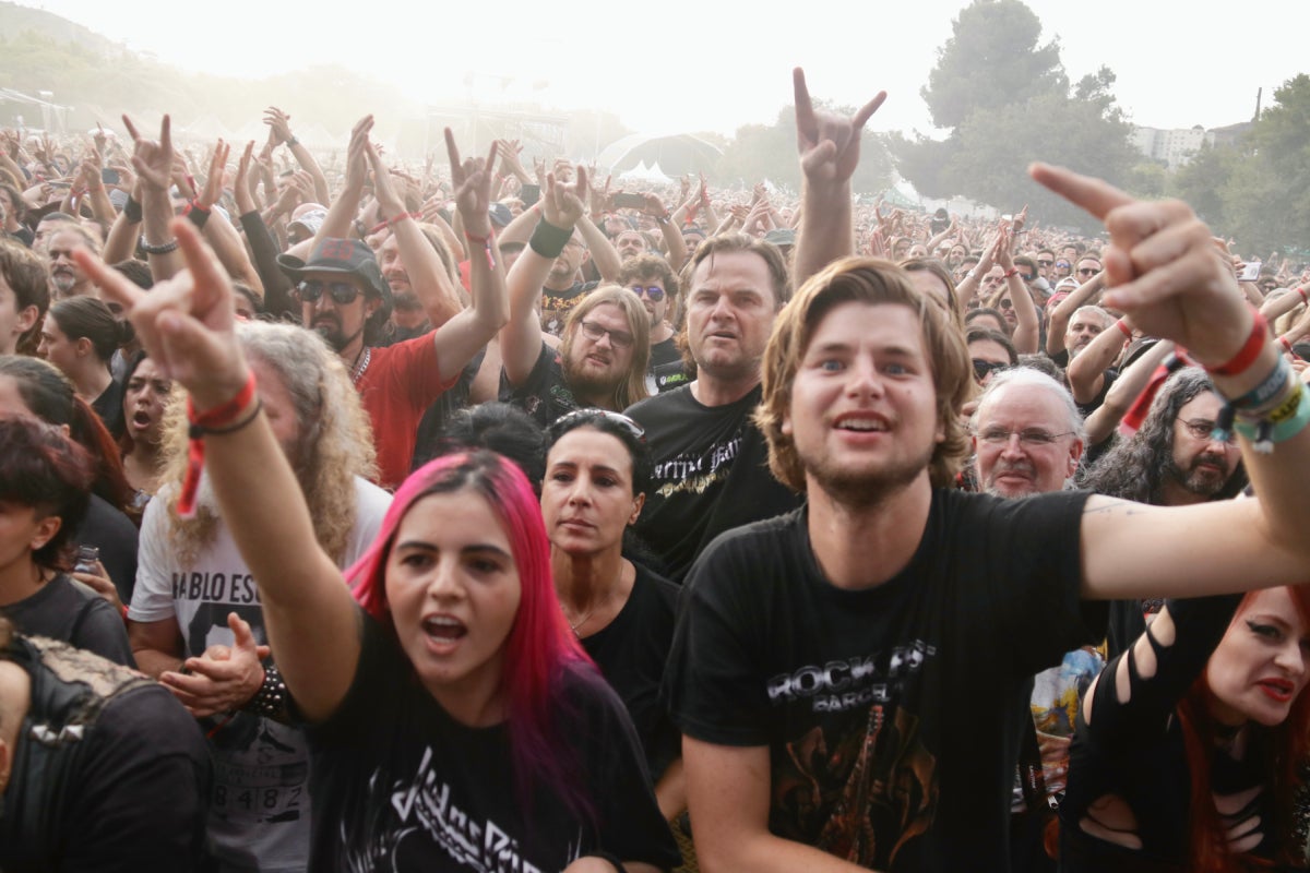 El públic del Barcelona Rock Fest durant un dels concerts de l'any 2022 | Jordi Pujolar (ACN)