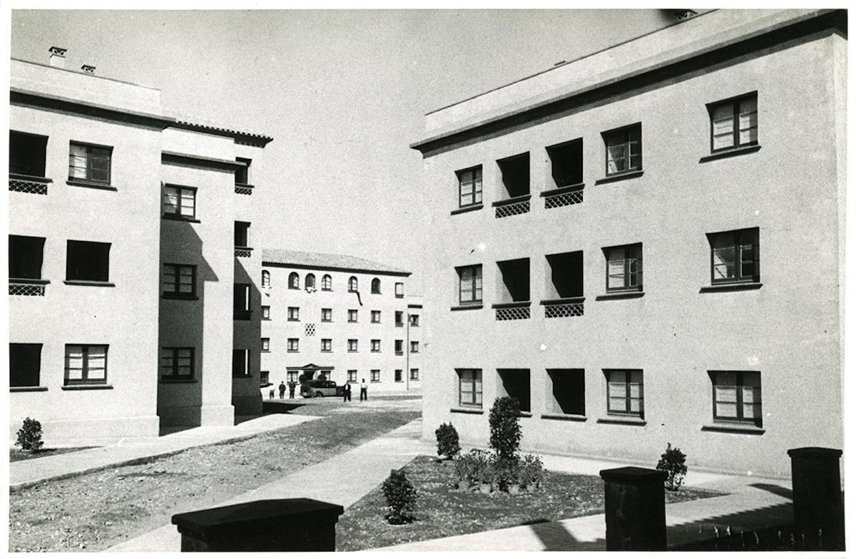 L'interior de la Urbanització Meridiana el dia de la seva inauguració | Pérez de Rozas, Carlos / Arxiu Fotogràfic BCN