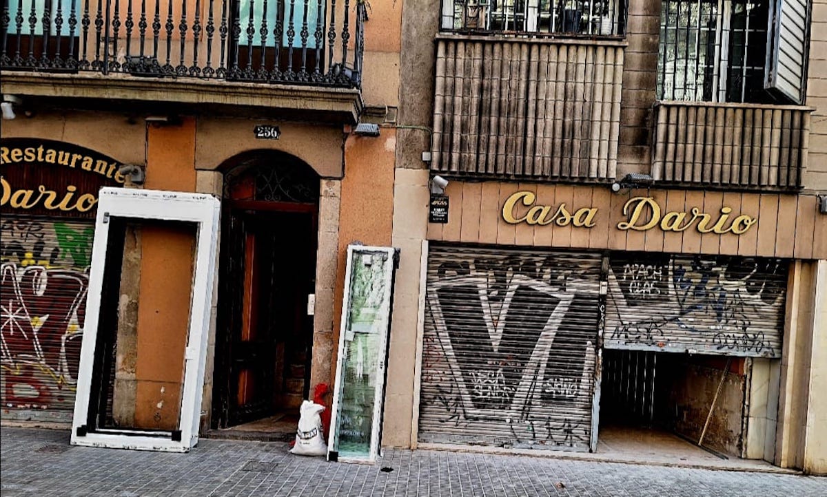 El restaurant Casa Darío, ja tancat i en obres / CEDIDA ALBERTO MEJÍAS