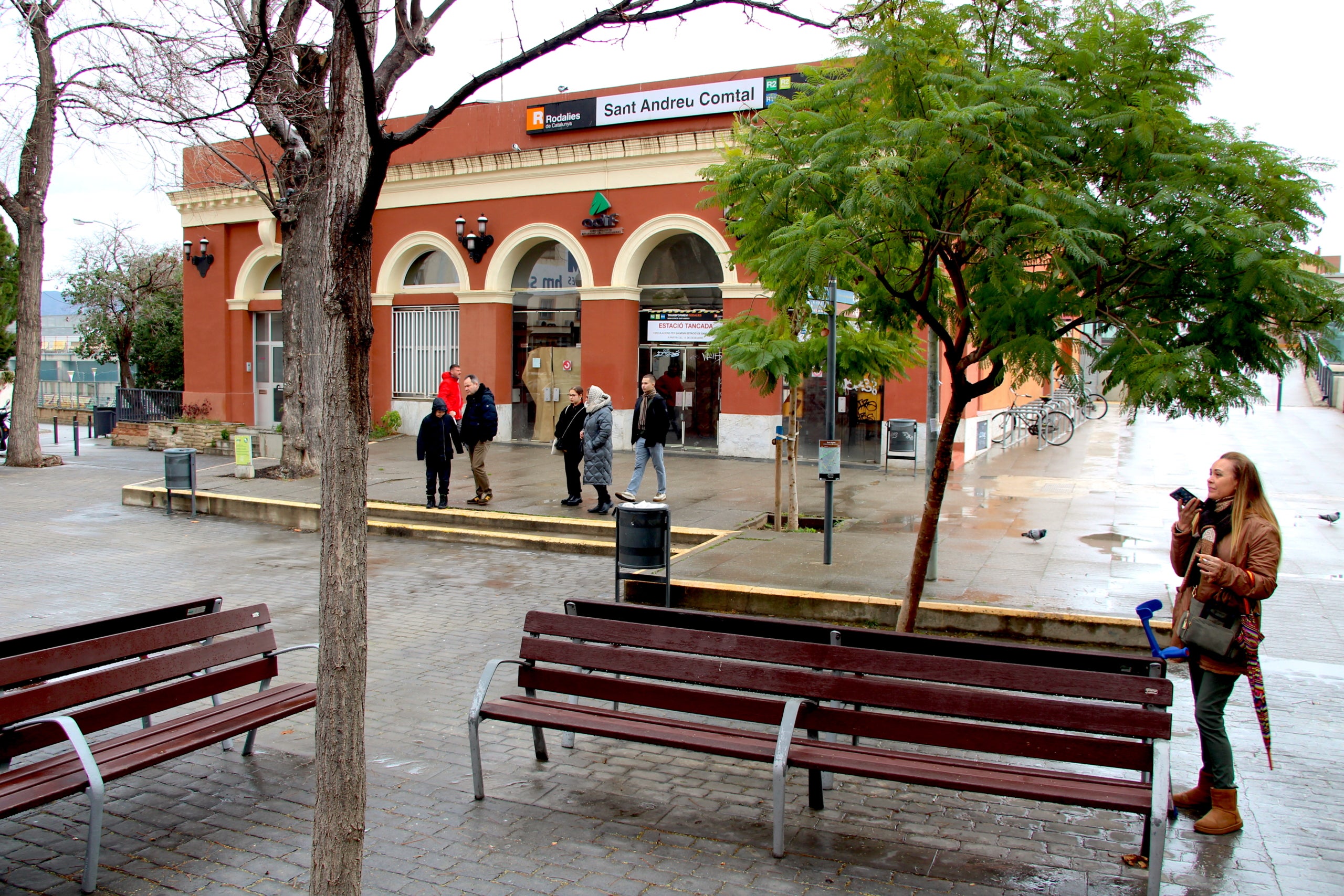 La plaça de l'Estació podria convertir-se en un centre neuràlgic de Sant Andreu | Gabriel González