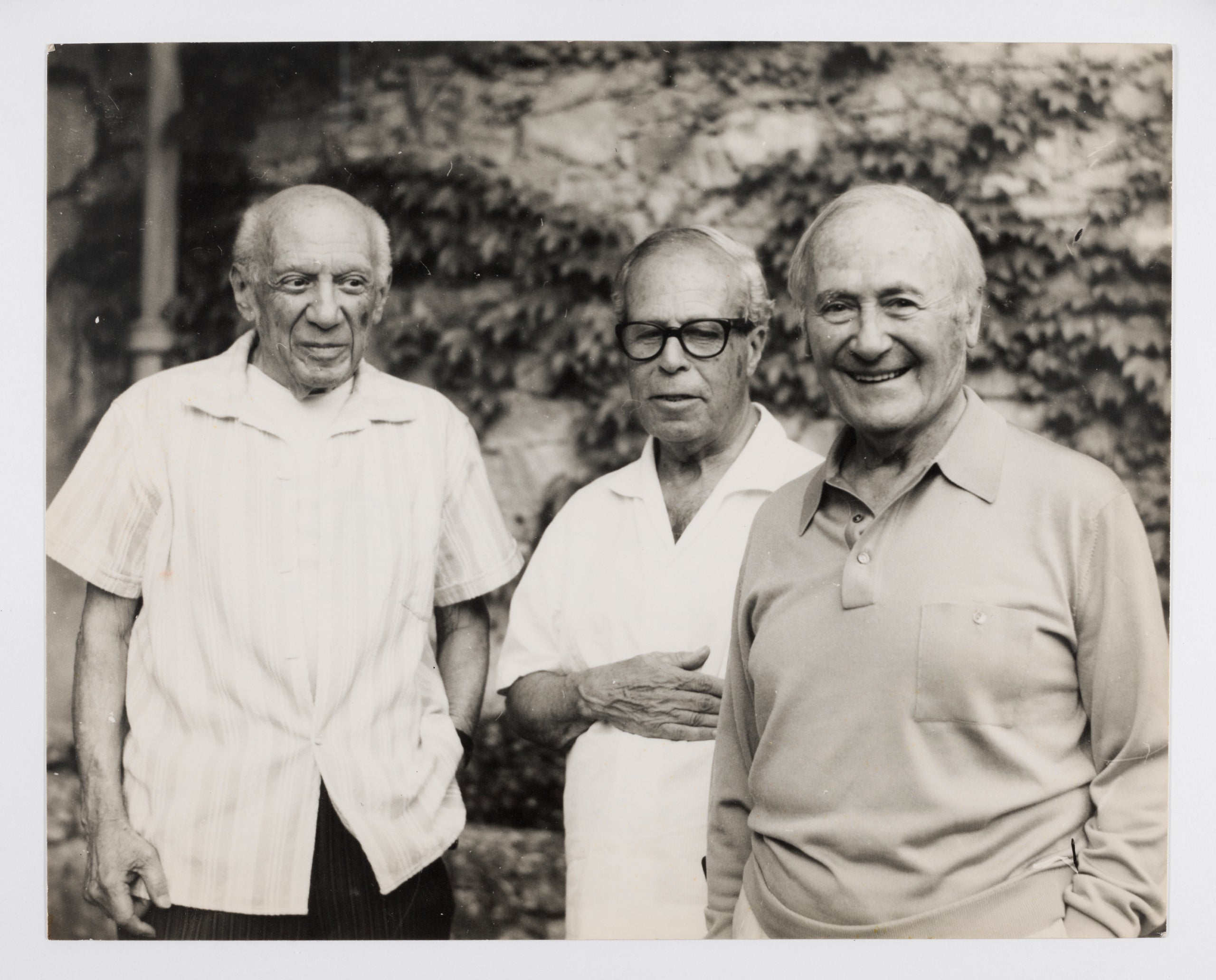 Pablo Picasso, Josep Lluís Sert i Joan Miró (1972) @ Jacqueline Picasso