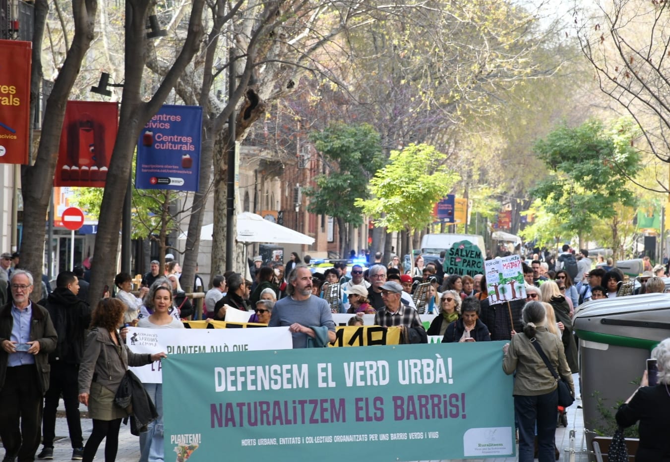 La protesta ha recorregut part de l'eix verd de Consell de Cent / Cedida