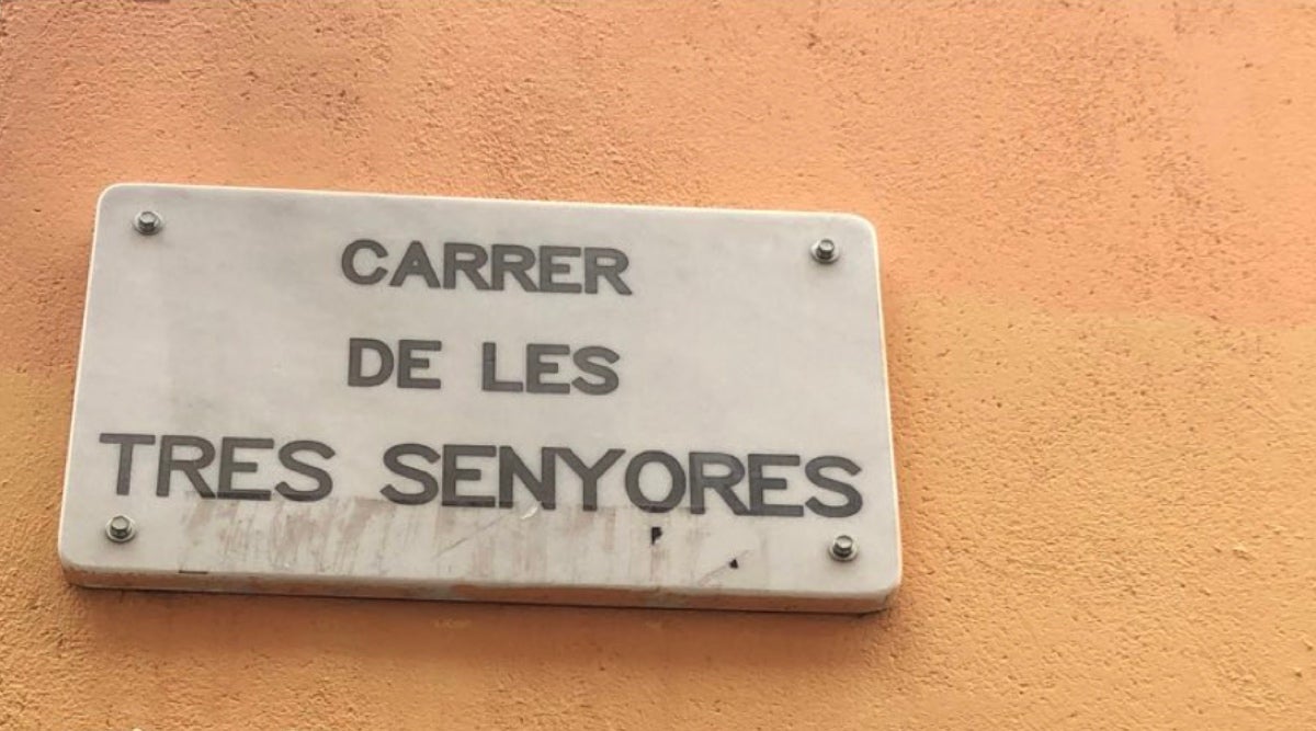 El carrer de les Tres Senyores, a Gràcia