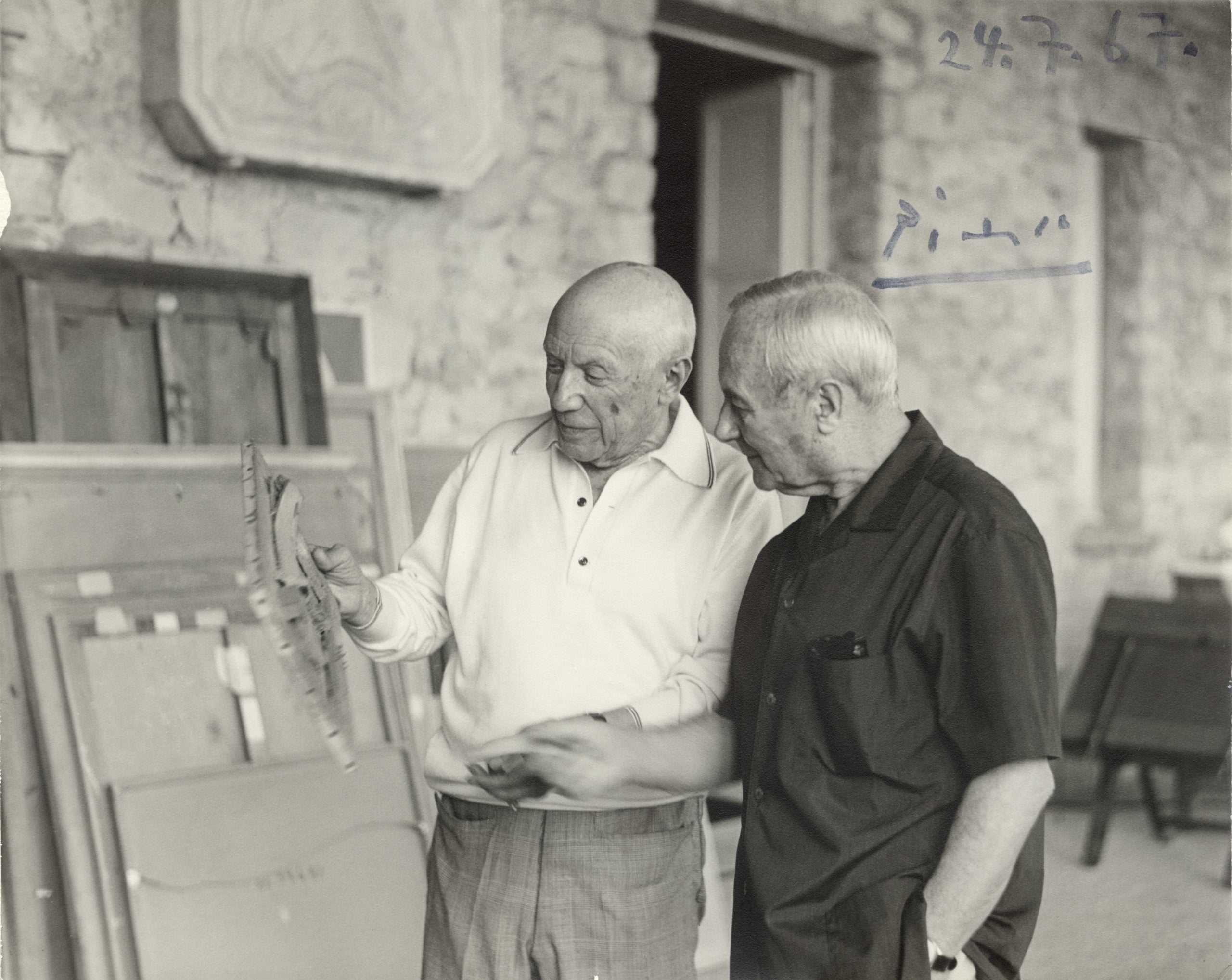 Pablo Picasso i Joan Miró a Mougins @ Jacqueline Roque