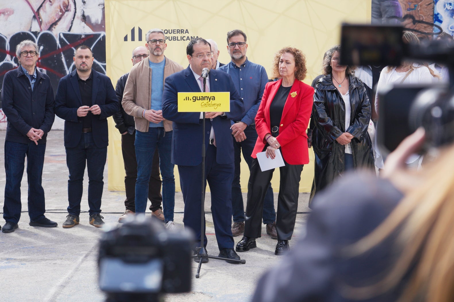 Un moment de l'acte d'ERC d'aquesta tarda / ERC