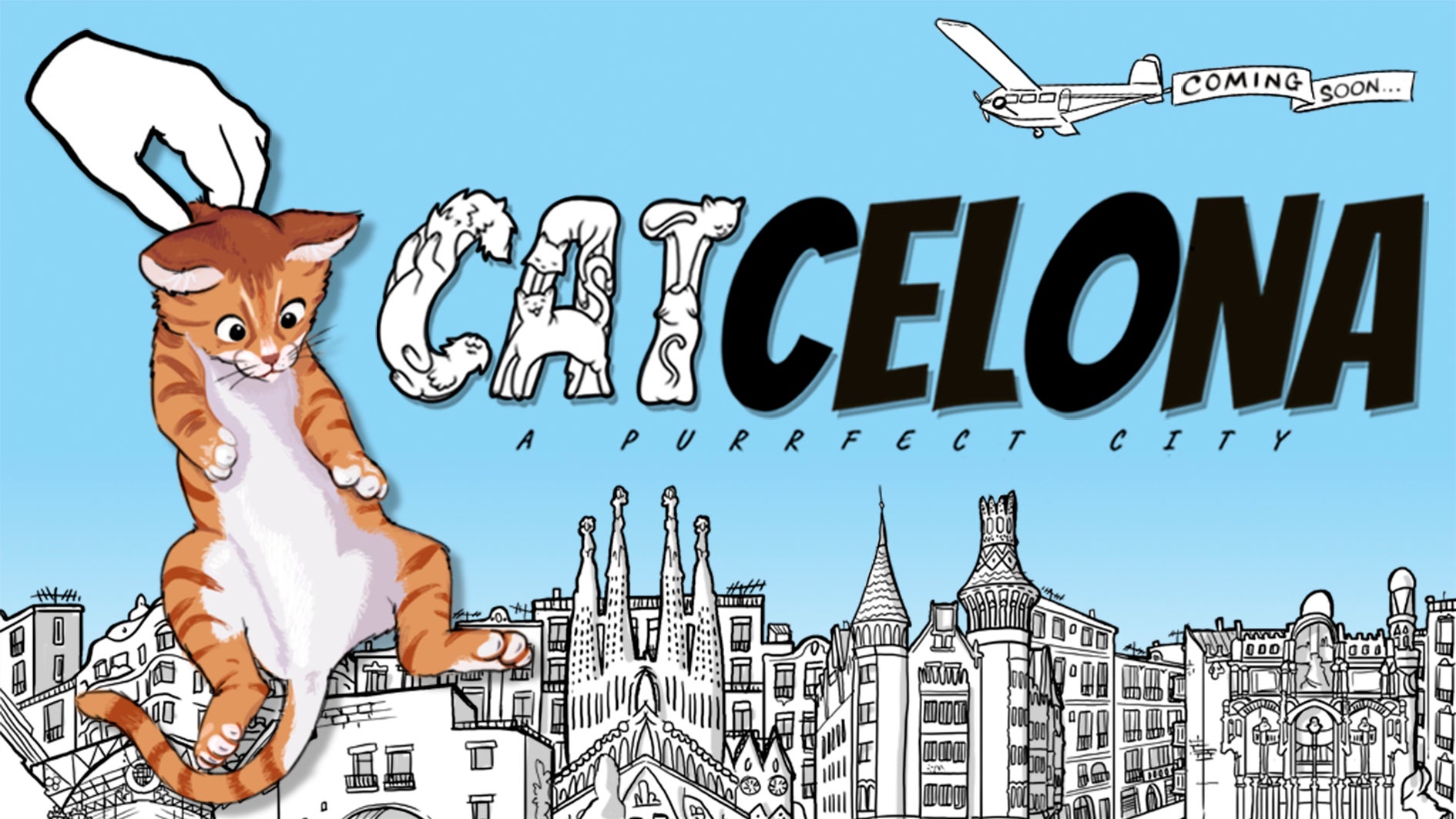 Portada del nou videojoc 'Catcelona' que podria veure la llum a l'estiu / ACN