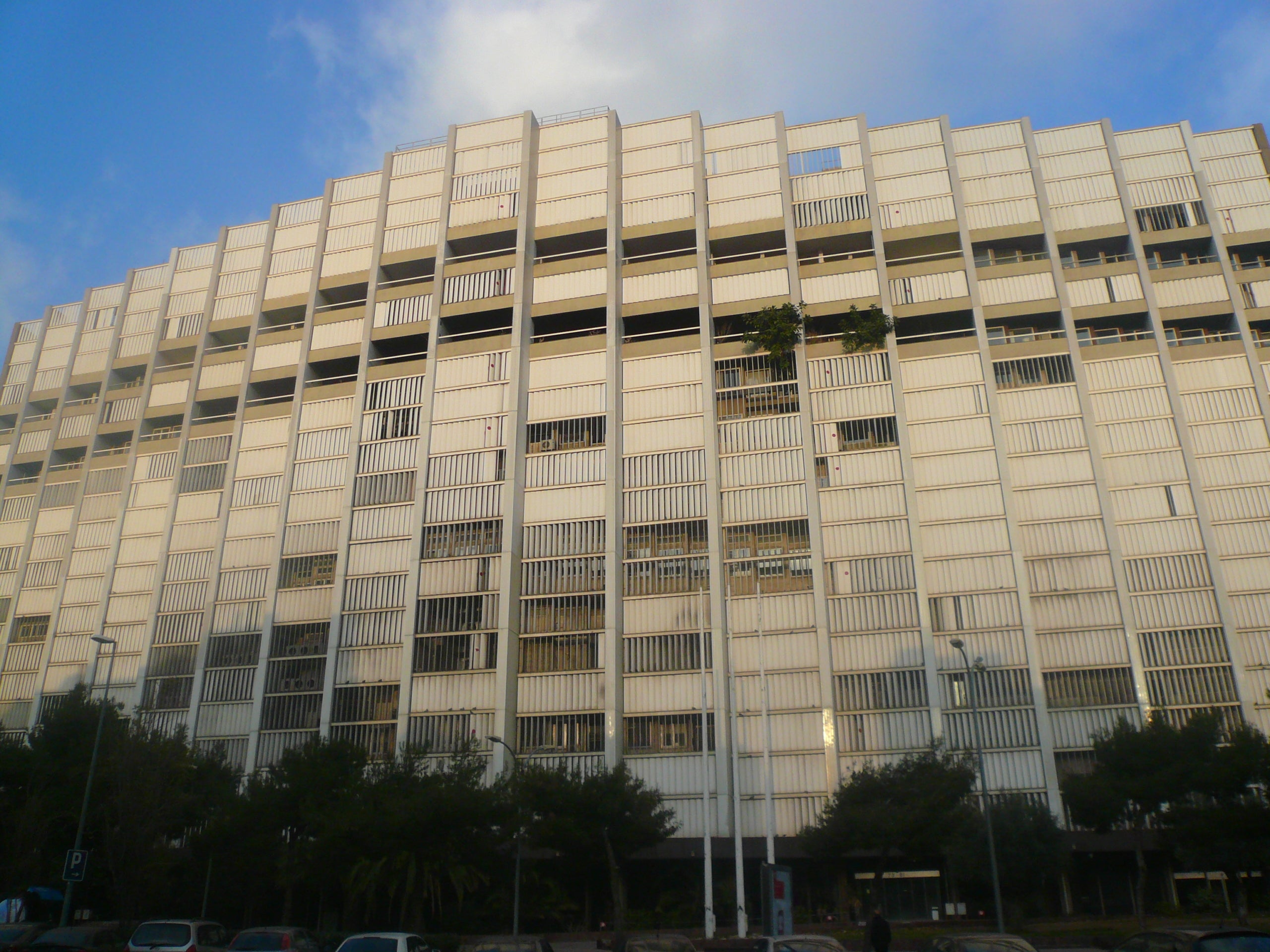 L'edifici Estel, antiga seu de Telefònica, durant els seus anys de degradació / Pere López Brosa