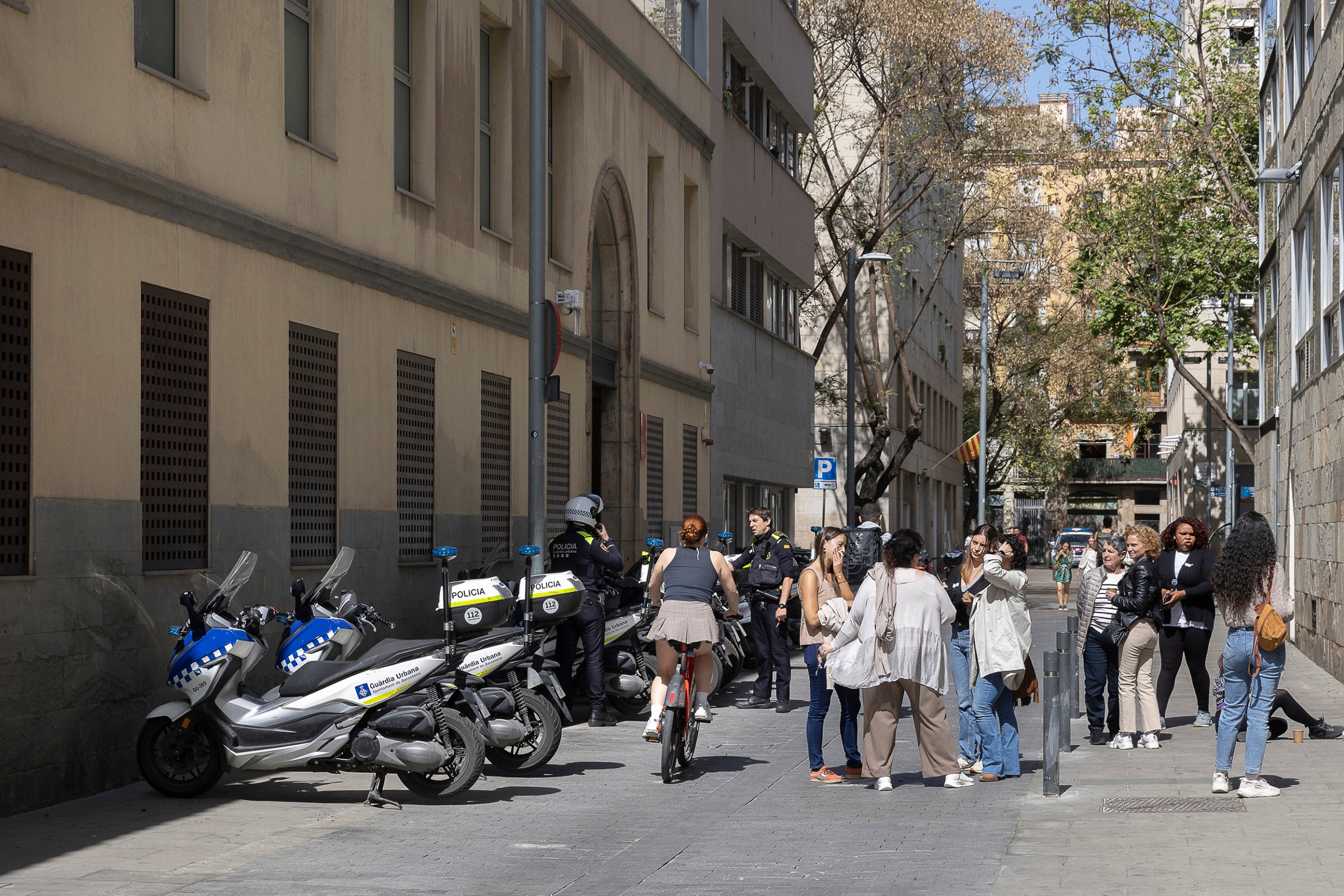 motocicletes vehicles de la guàrdia urbana