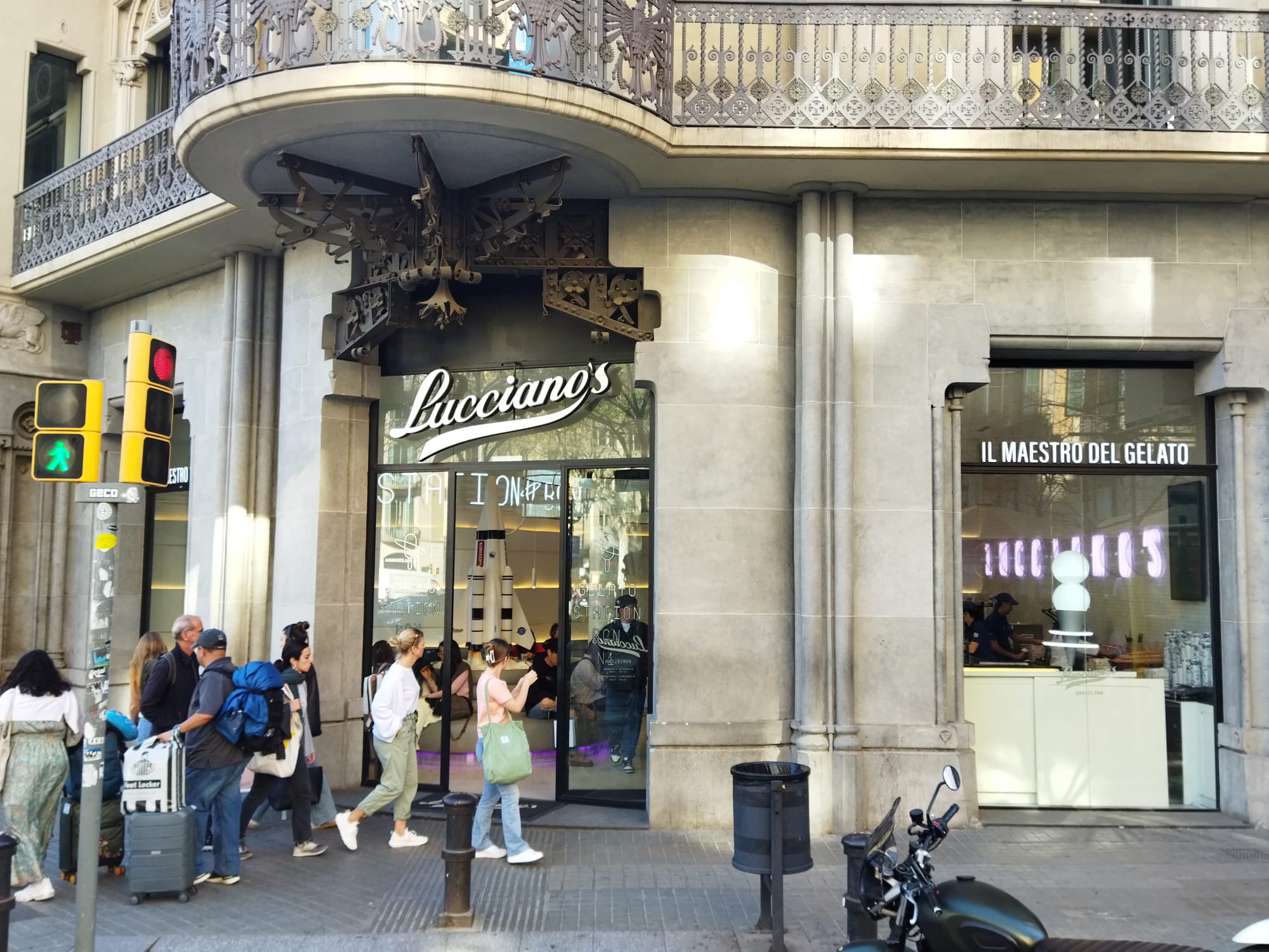 La gelateria Lucciano's, a rambla de Catalunya amb Gran Via / JORDI SUBIRANA 