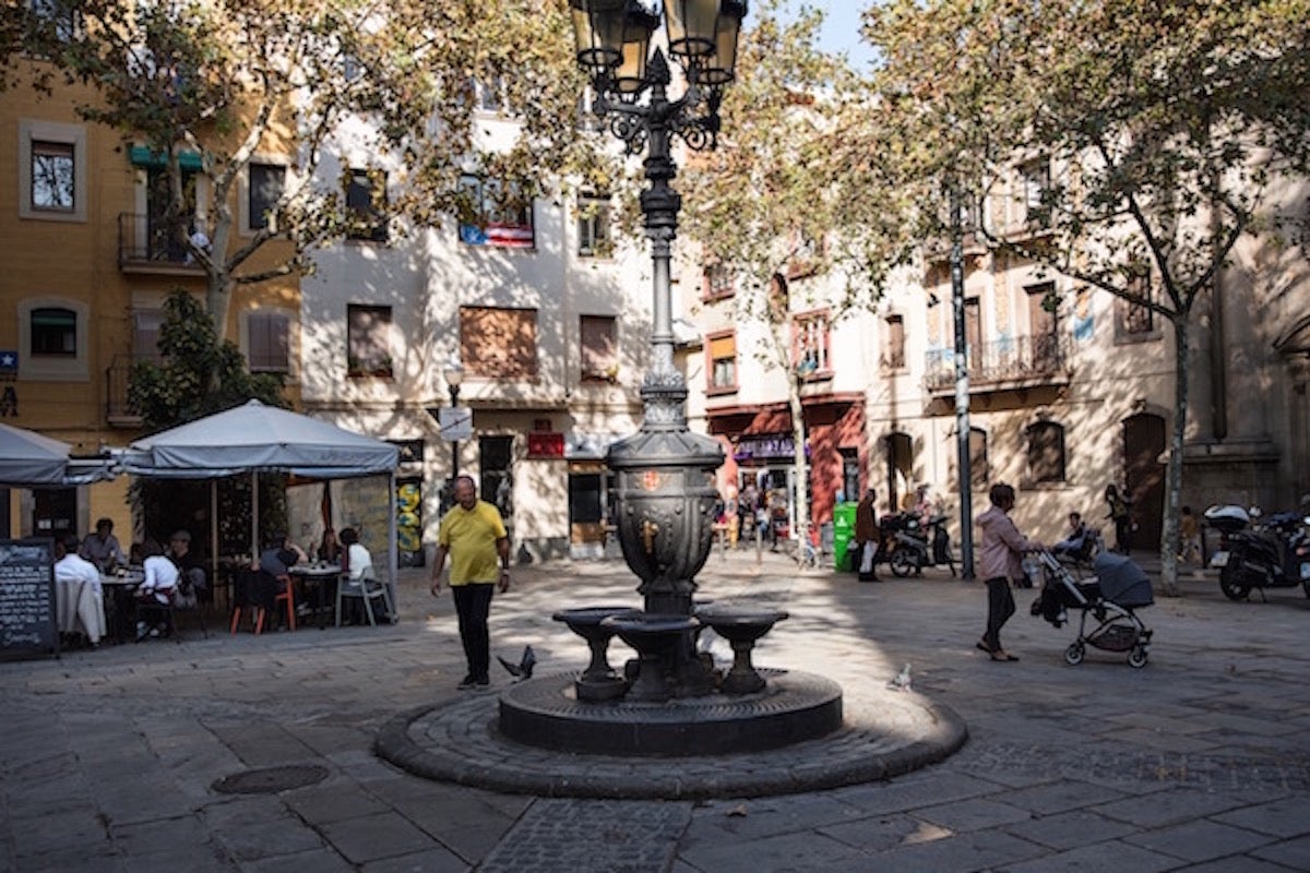 La plaça de la Barceloneta, al barri mariner de Ciutat Vella / Ajuntament de Barcelona
