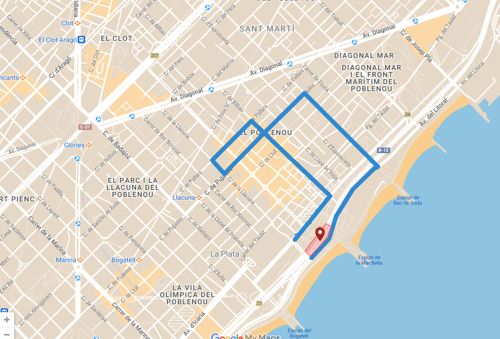 Els carrers per on s'ha fet la Kidical Mass / Cedida (pàgina web)