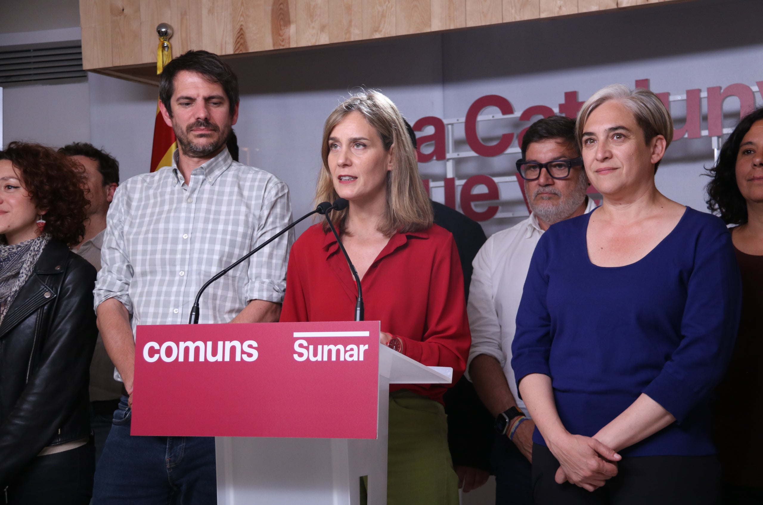Urtasun, Albiach i Colau, principals actius del partit, després del 12-M | Gerard Artigas (ACN)