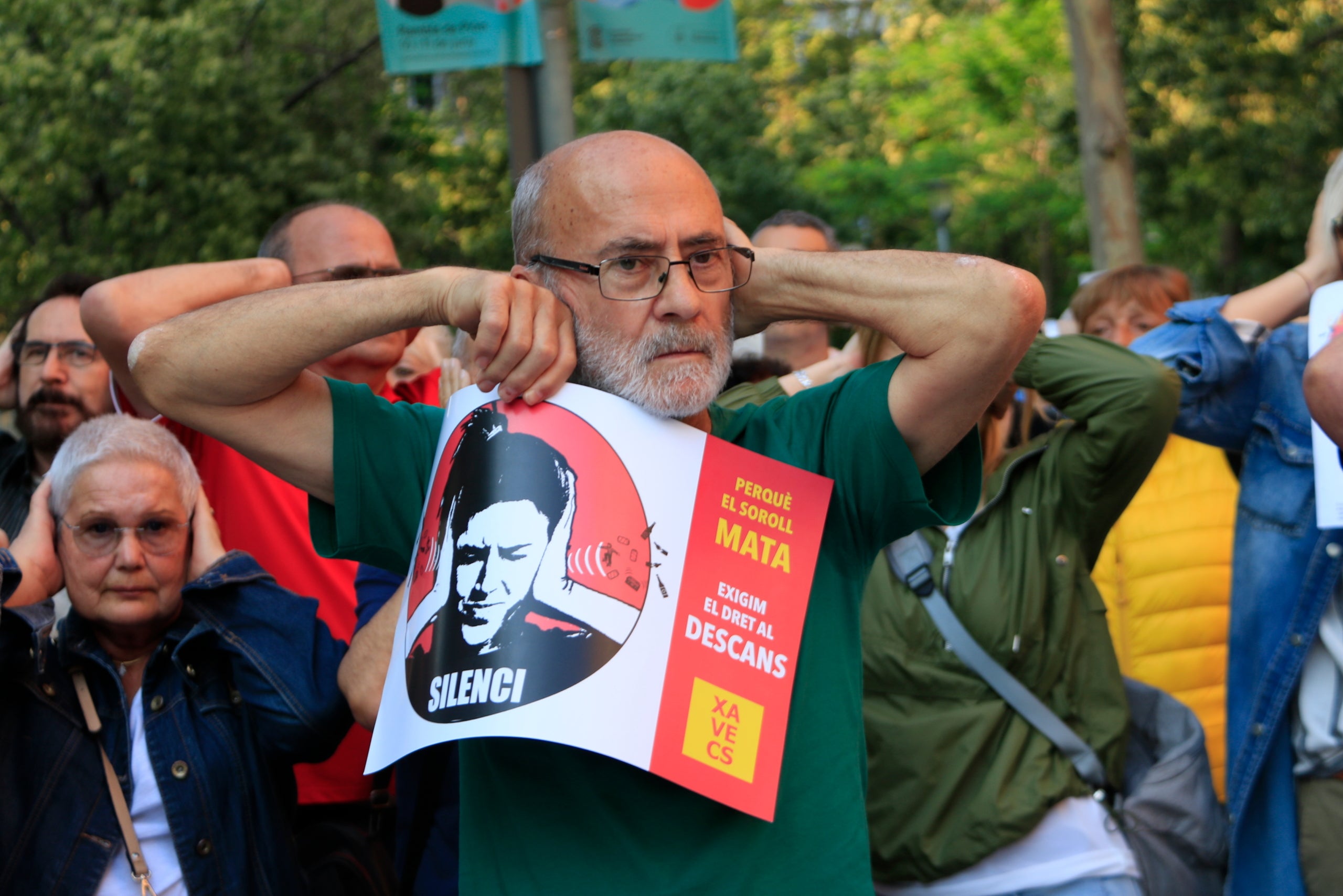 Protesta contra els concerts al Fòrum, el juny de l'any passat / ACN-Laura Fíguls