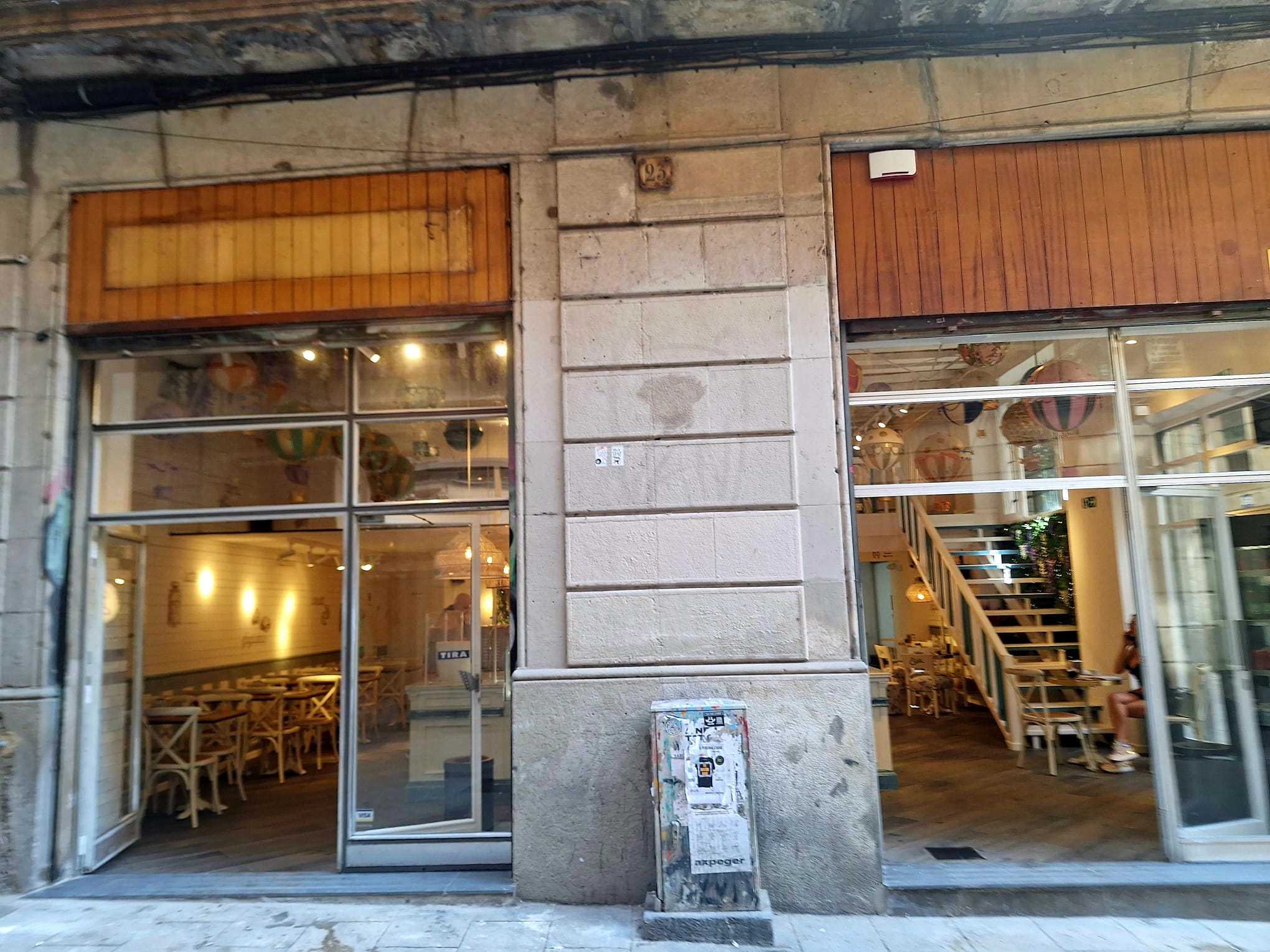 El local del bar Brusi, on ara hi ha una gelateria italiana / Cedida-Alberto Mejías