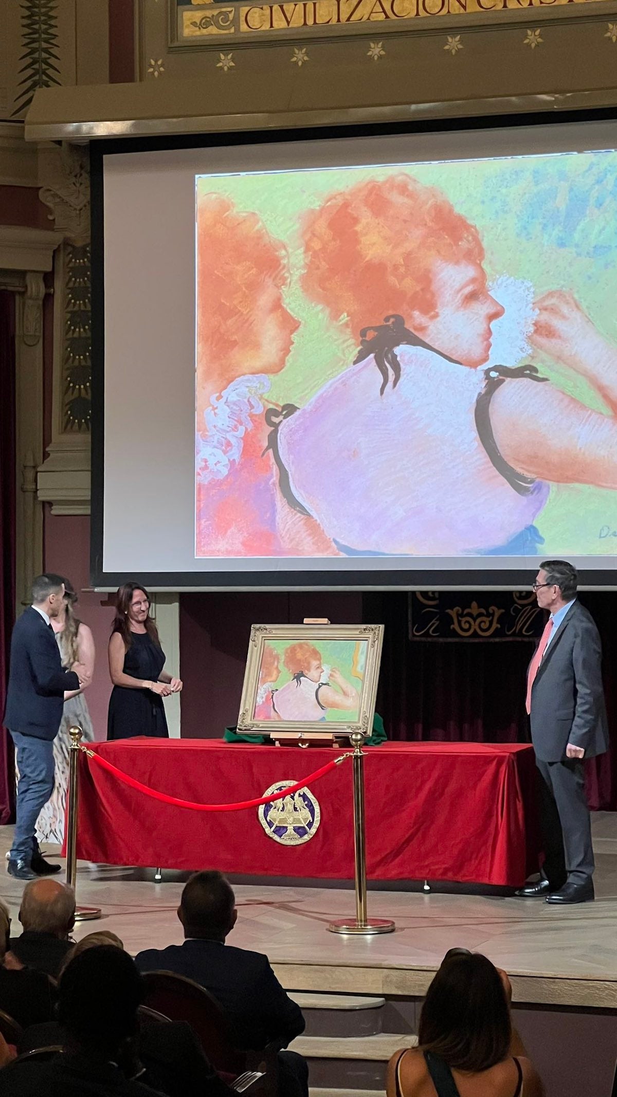Presentació oficial a l'Ateneo de Madrid de 'Elogi del maquillatge', una peça atribuïda al pintor francès Edgar Degas / Ateneo de Madrid
