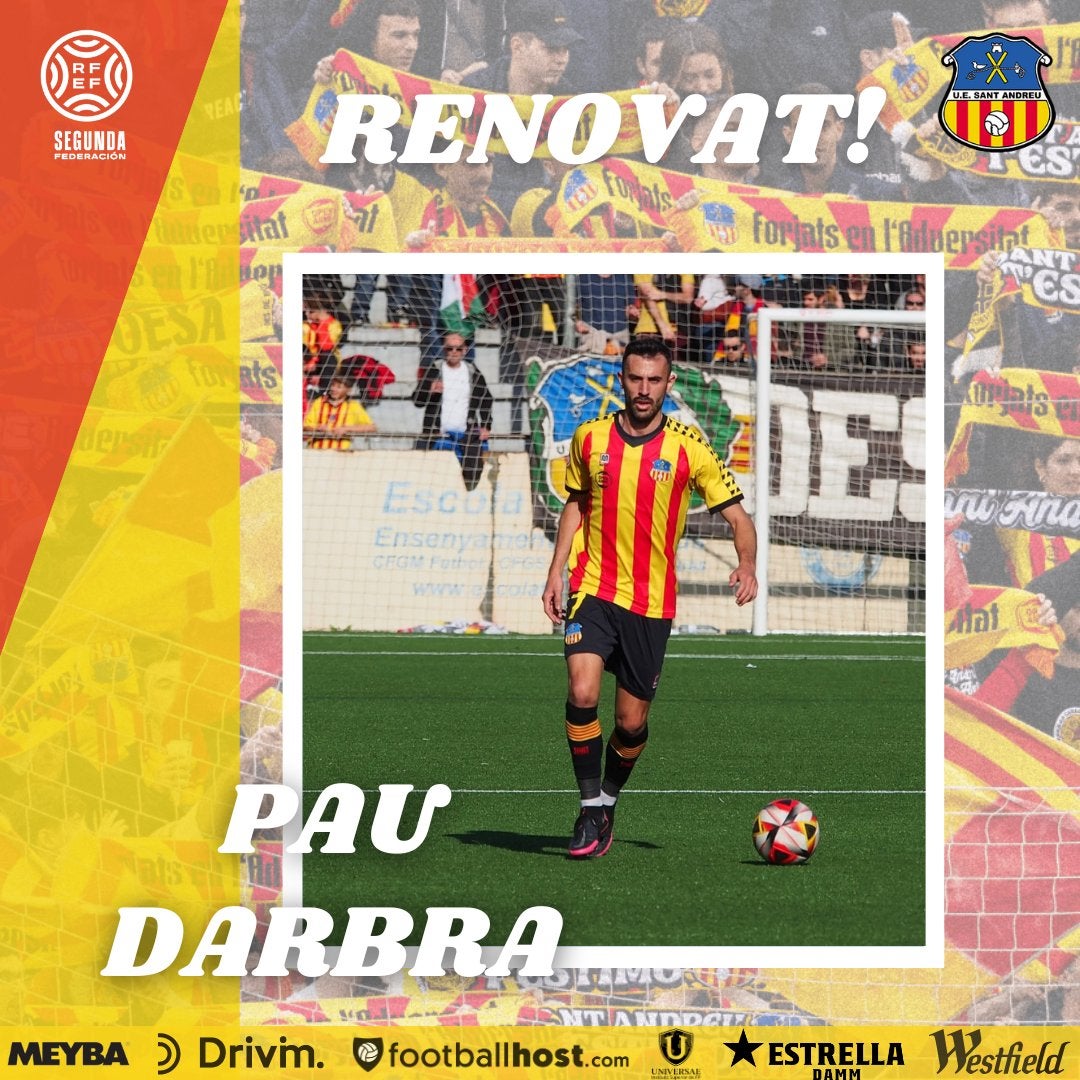 El Sant Andreu anuncia la renovació de Pau Darbra | UE Sant Andreu