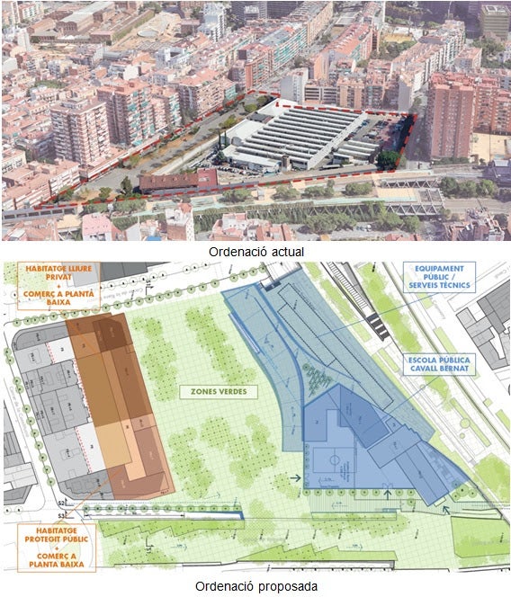La reforma de l'Illa Citroën de la Bordeta proposada / Ajuntament de Barcelona