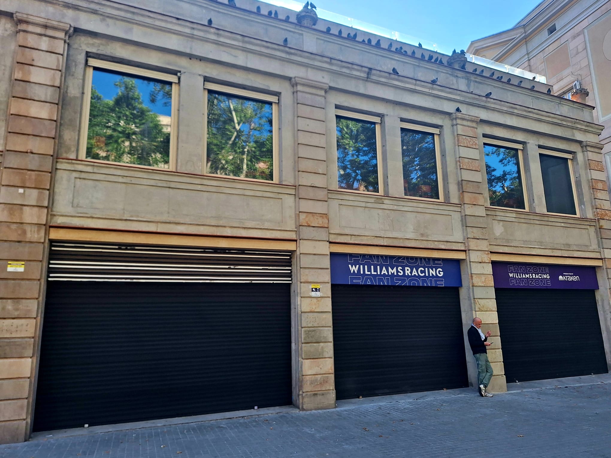 La Rambla, 120, amb el rètol ja de Williams Racing / Cedida-Alberto Mejías