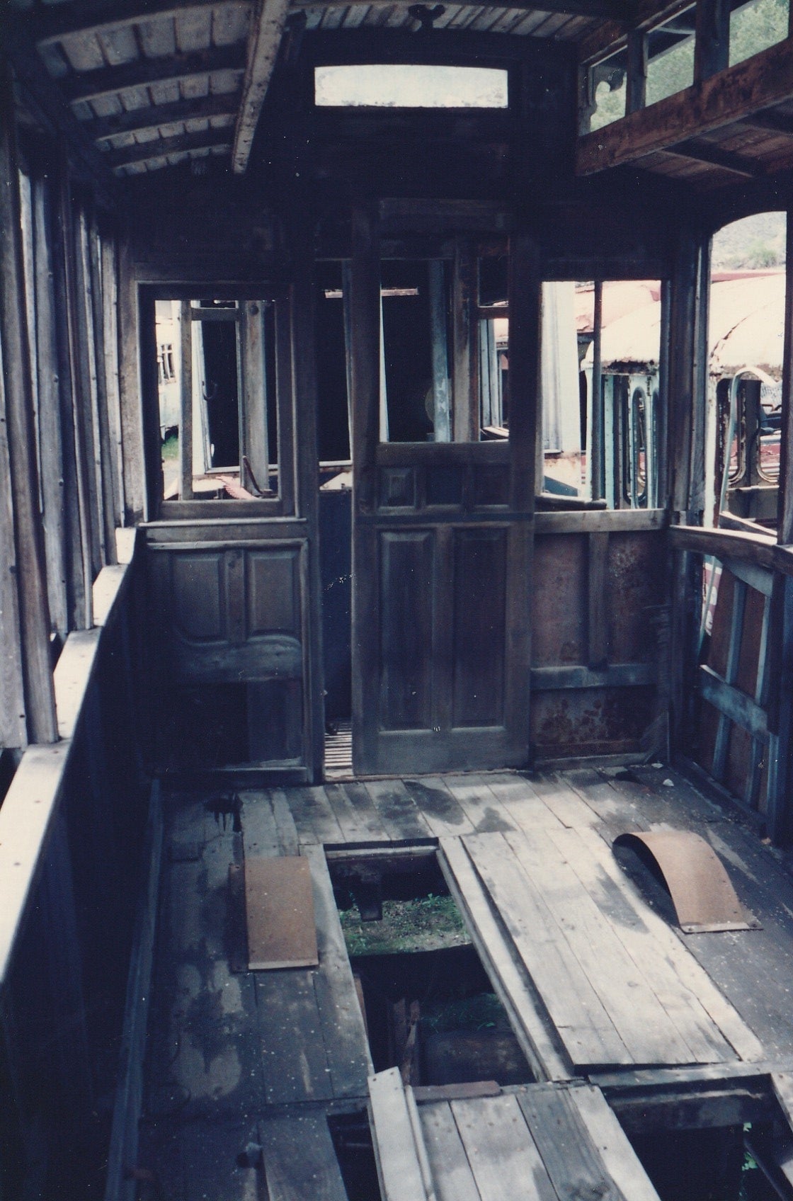 El tramvia 358 fotografiat l'any 1992 al Museu del Transport de Castellar de N'Hug / Ferran Armengol
