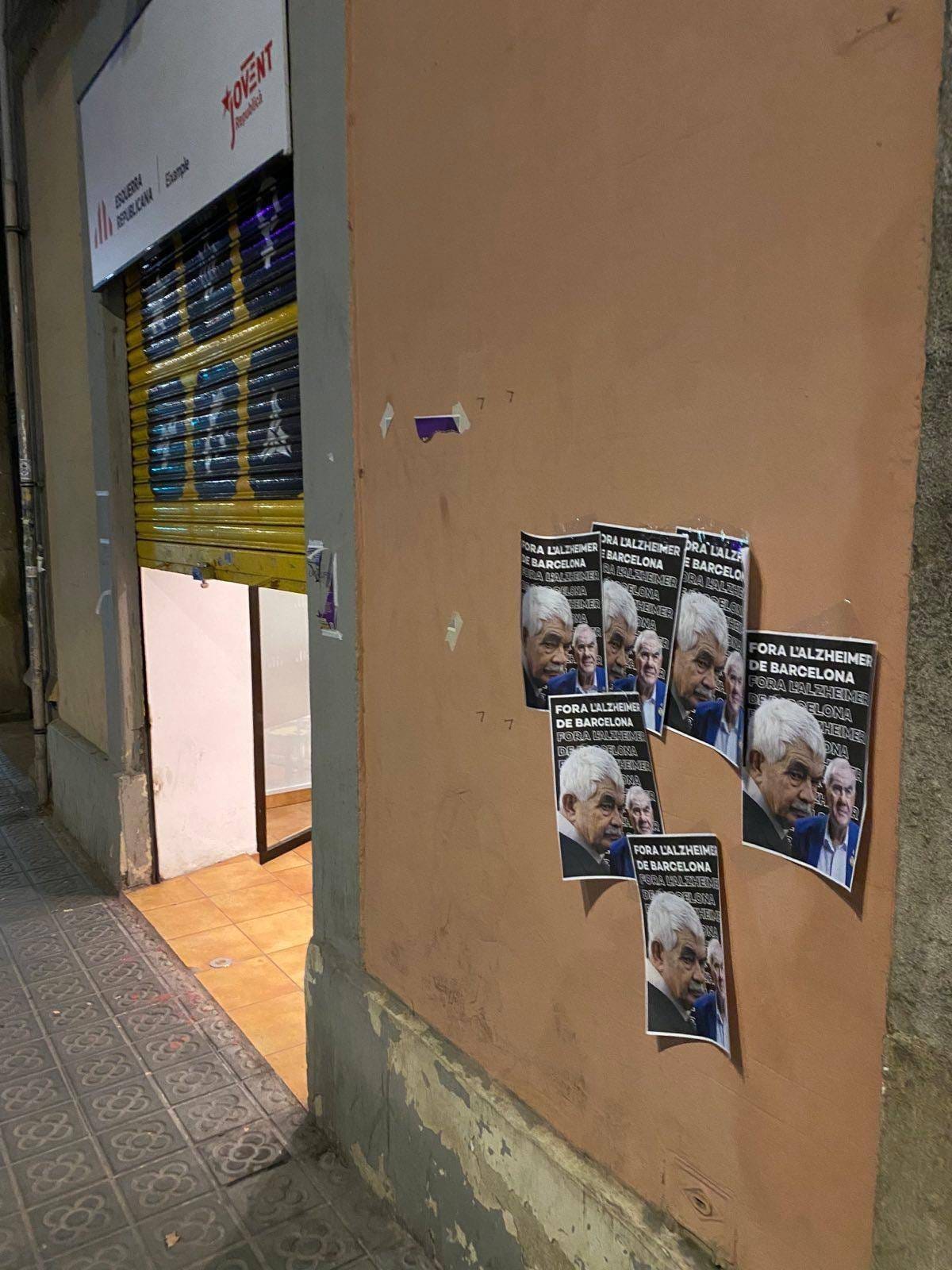 Els cartells contra Ernest Maragall / ACN