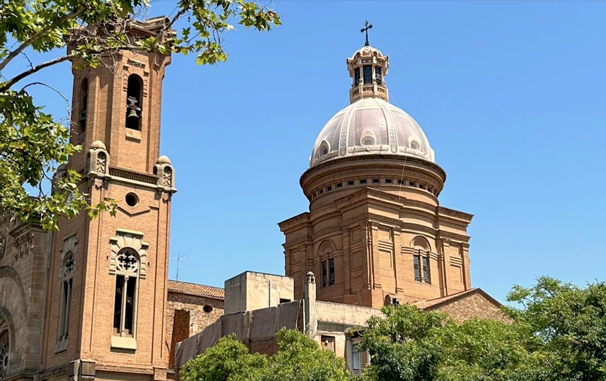 La malla de la cúpula de l'església de Sant Andreu / Cedida