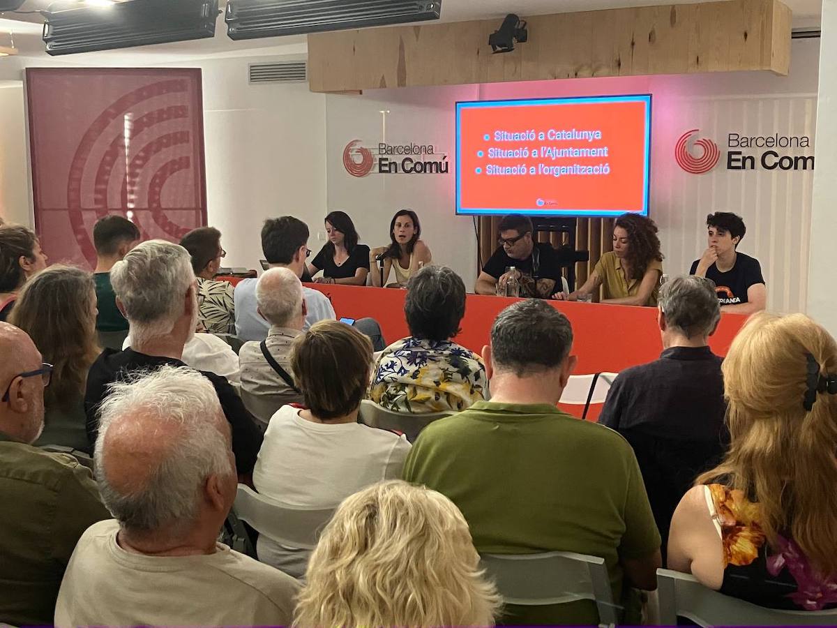 Reunión de los Comunes, este sábado en la sede del partido en Barcelona / Barcelona en Comú